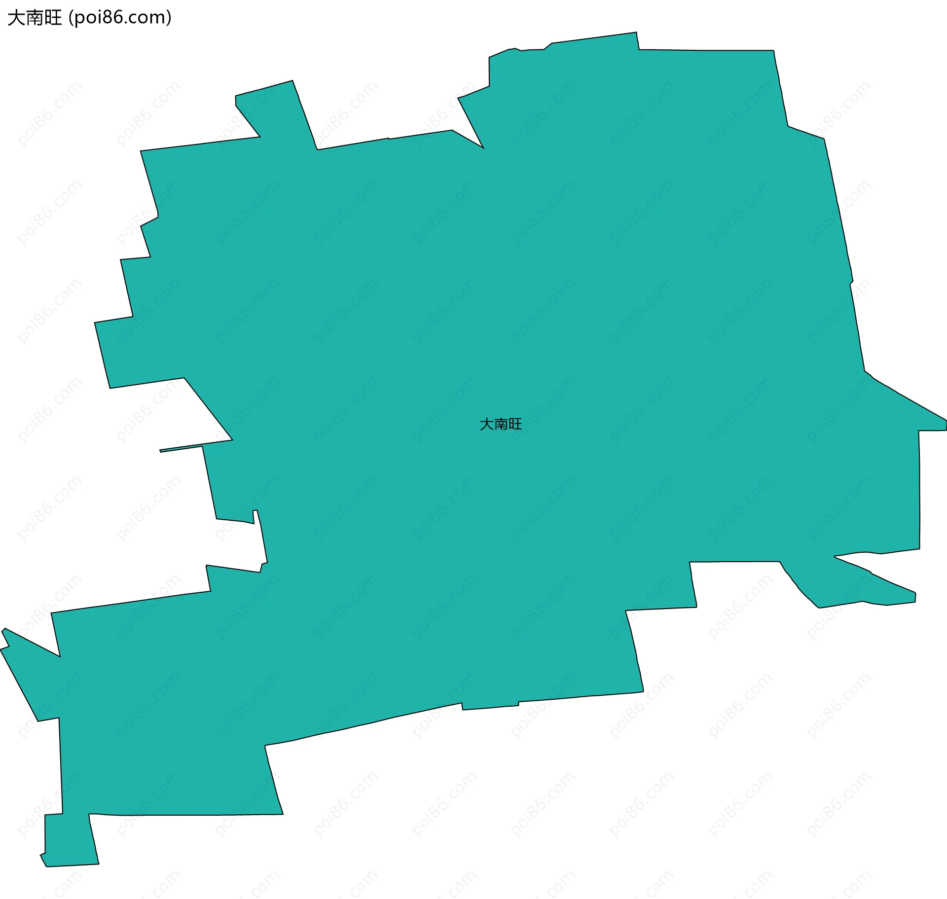 大南旺边界地图