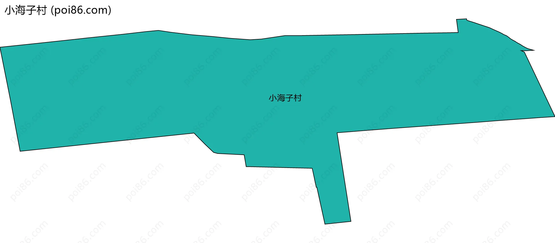 小海子村边界地图