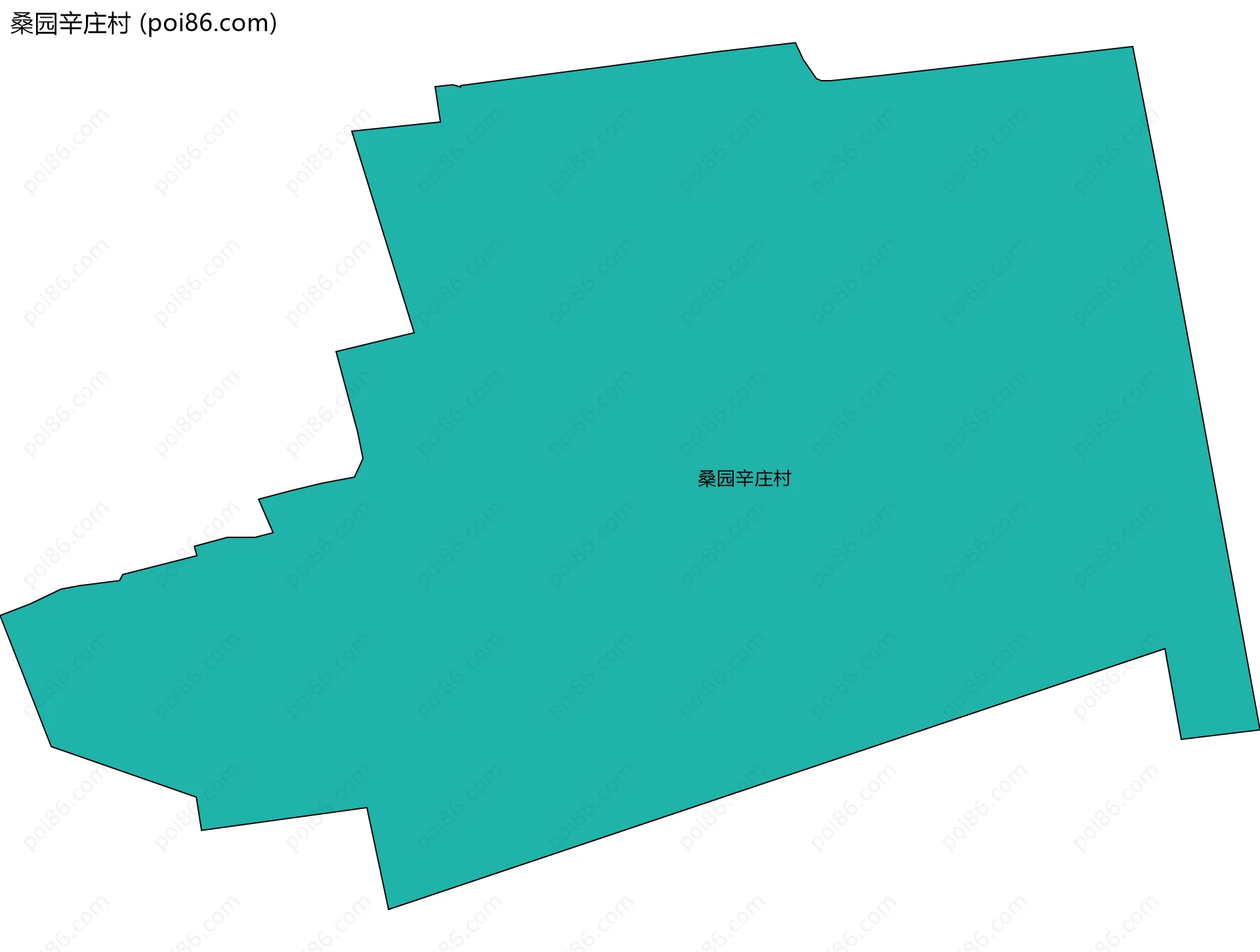 桑园辛庄村边界地图