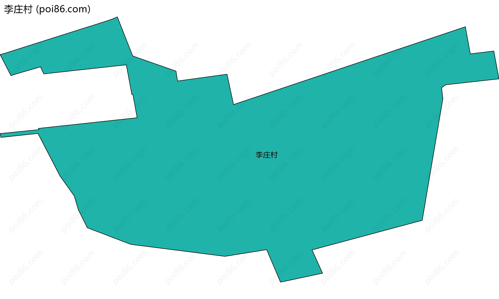 李庄村边界地图