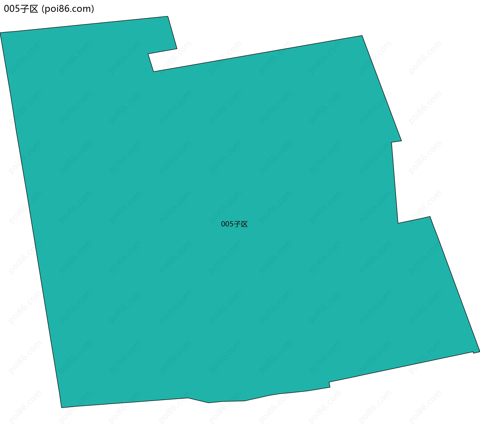 005子区边界地图
