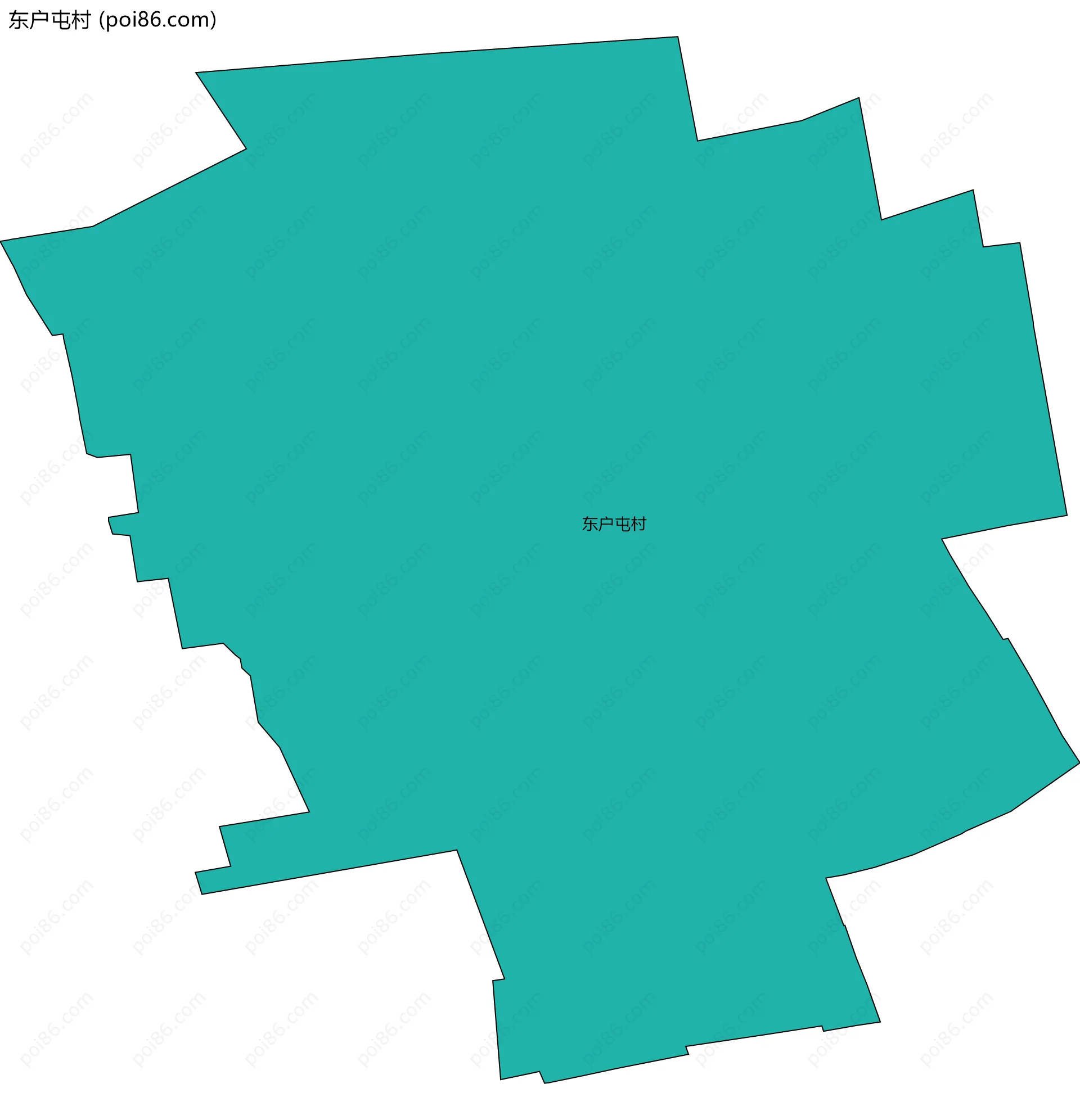 东户屯村边界地图