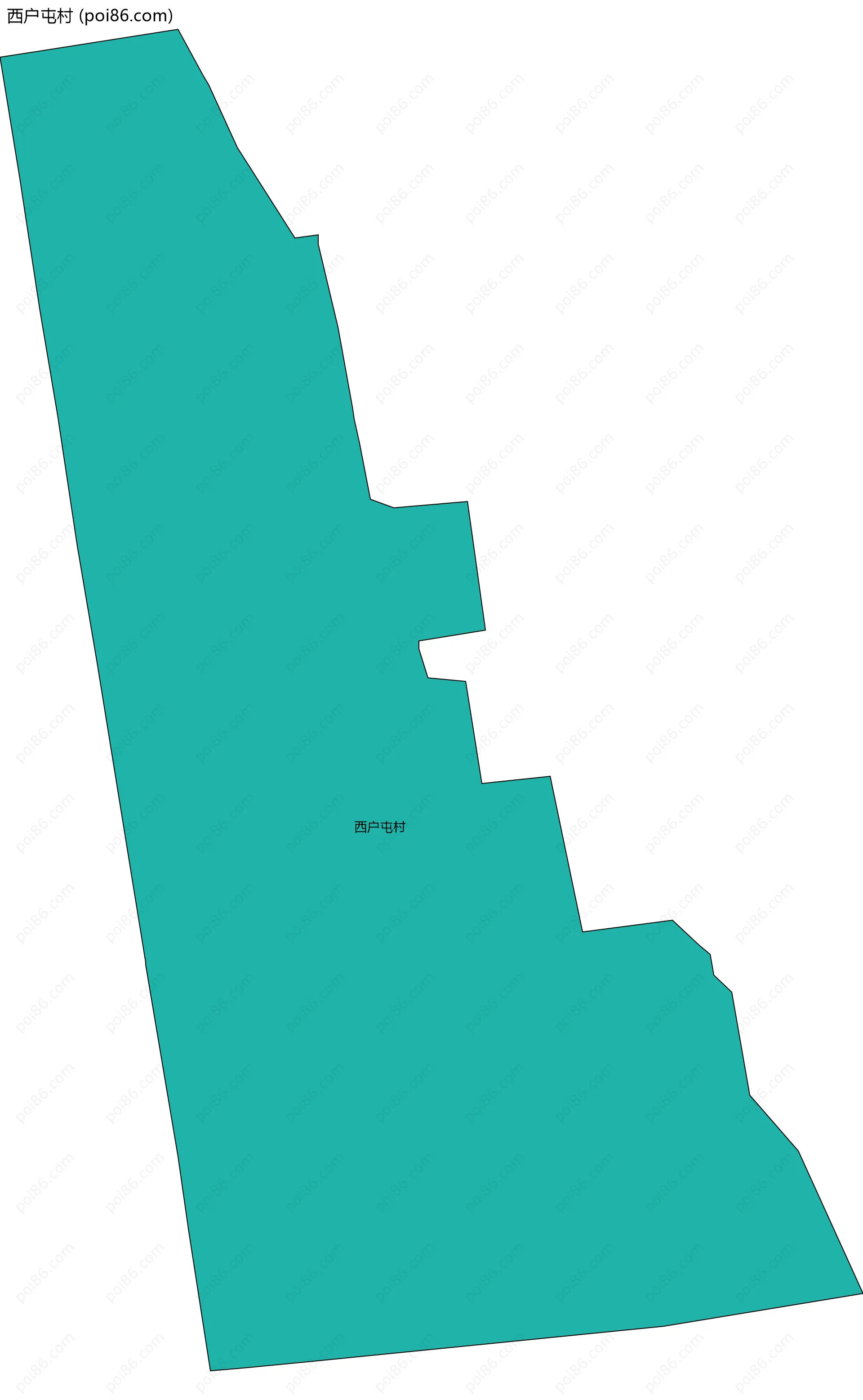 西户屯村边界地图