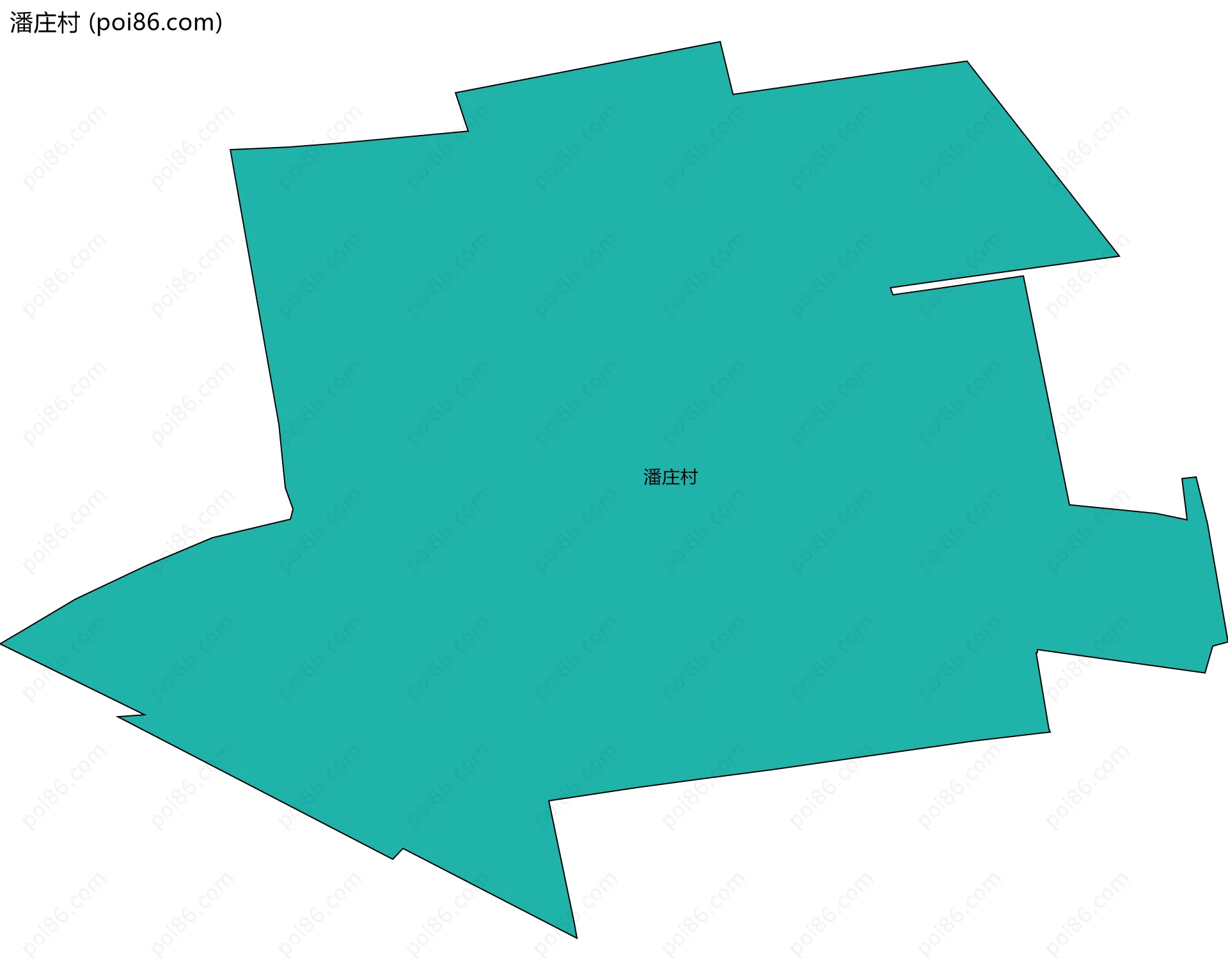 潘庄村边界地图