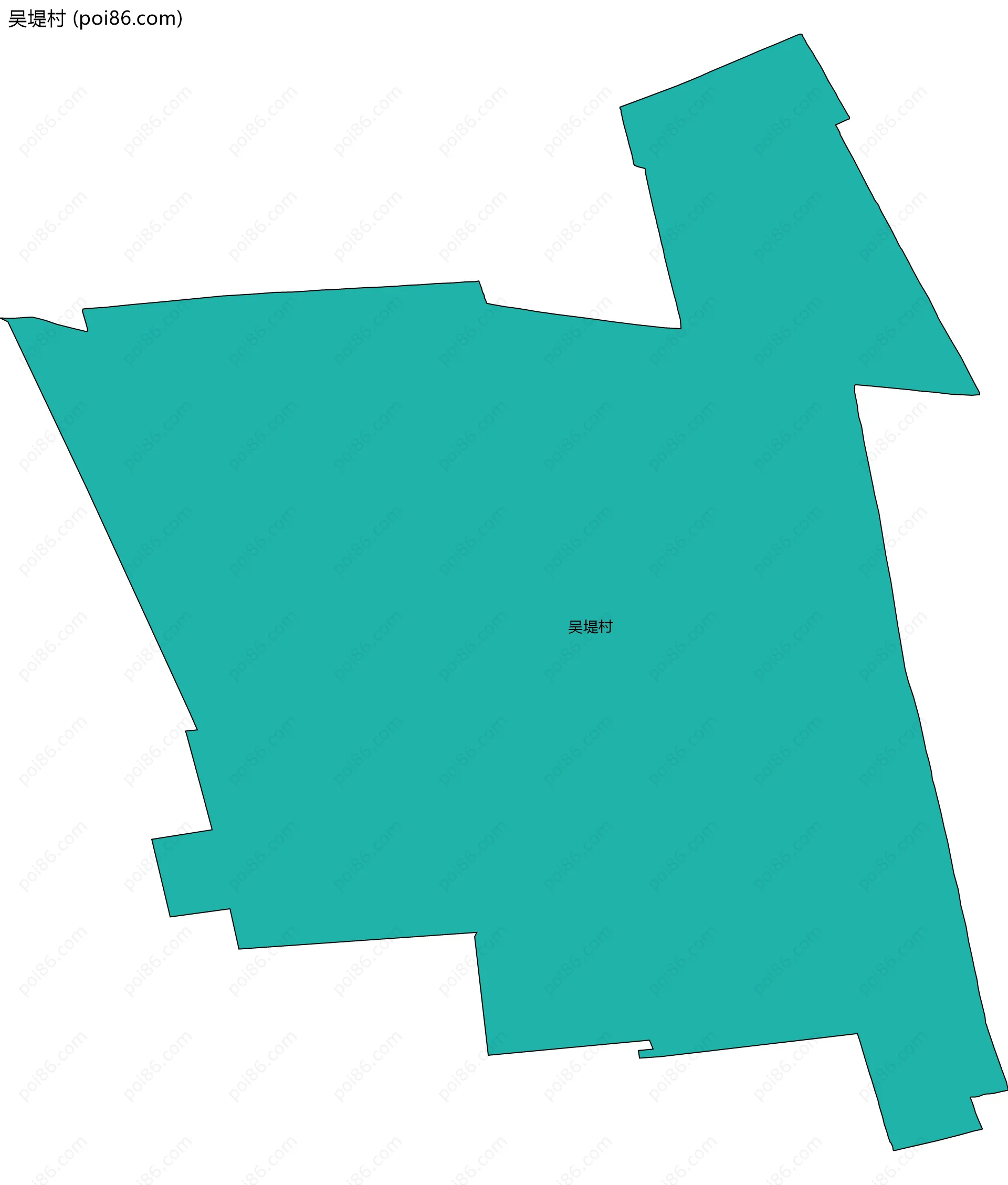 吴堤村边界地图