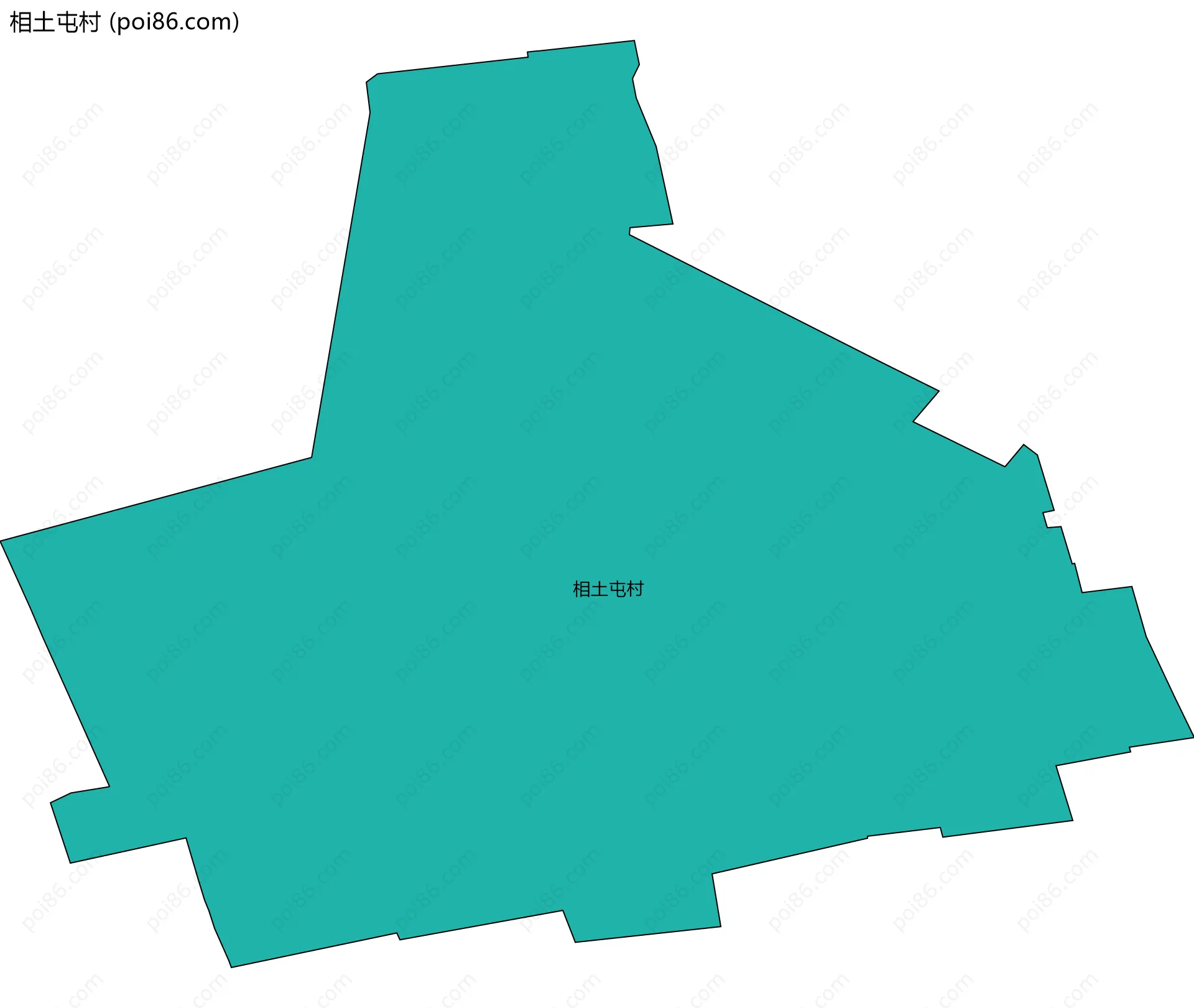 相土屯村边界地图