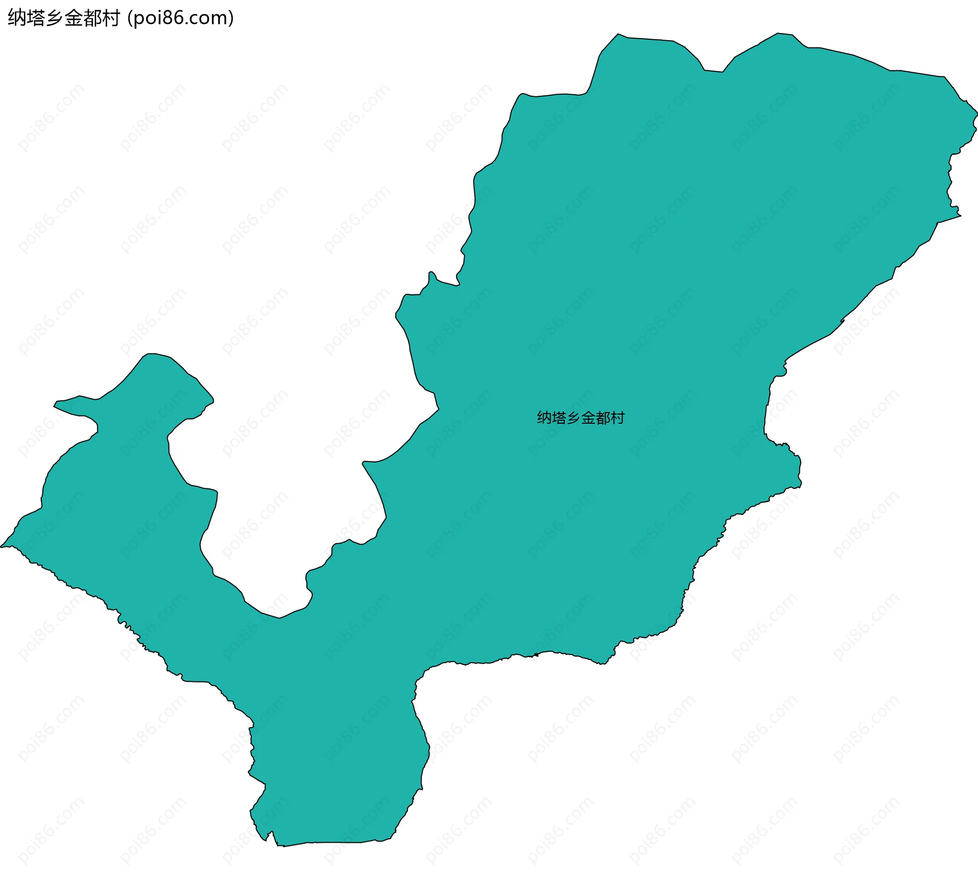 纳塔乡金都村边界地图
