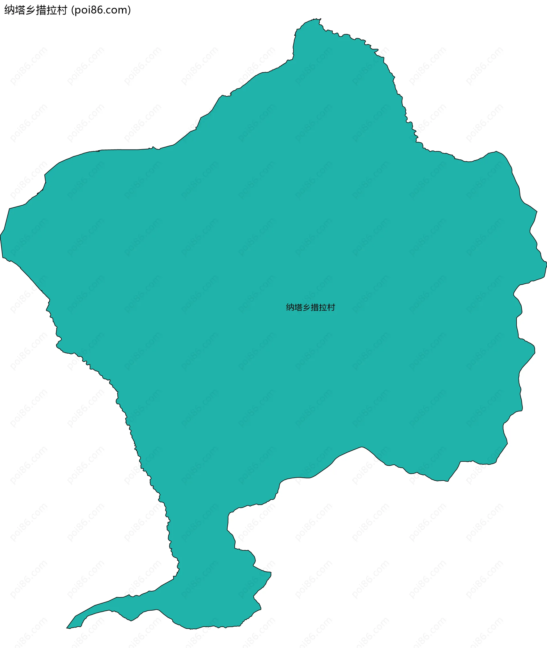 纳塔乡措拉村边界地图