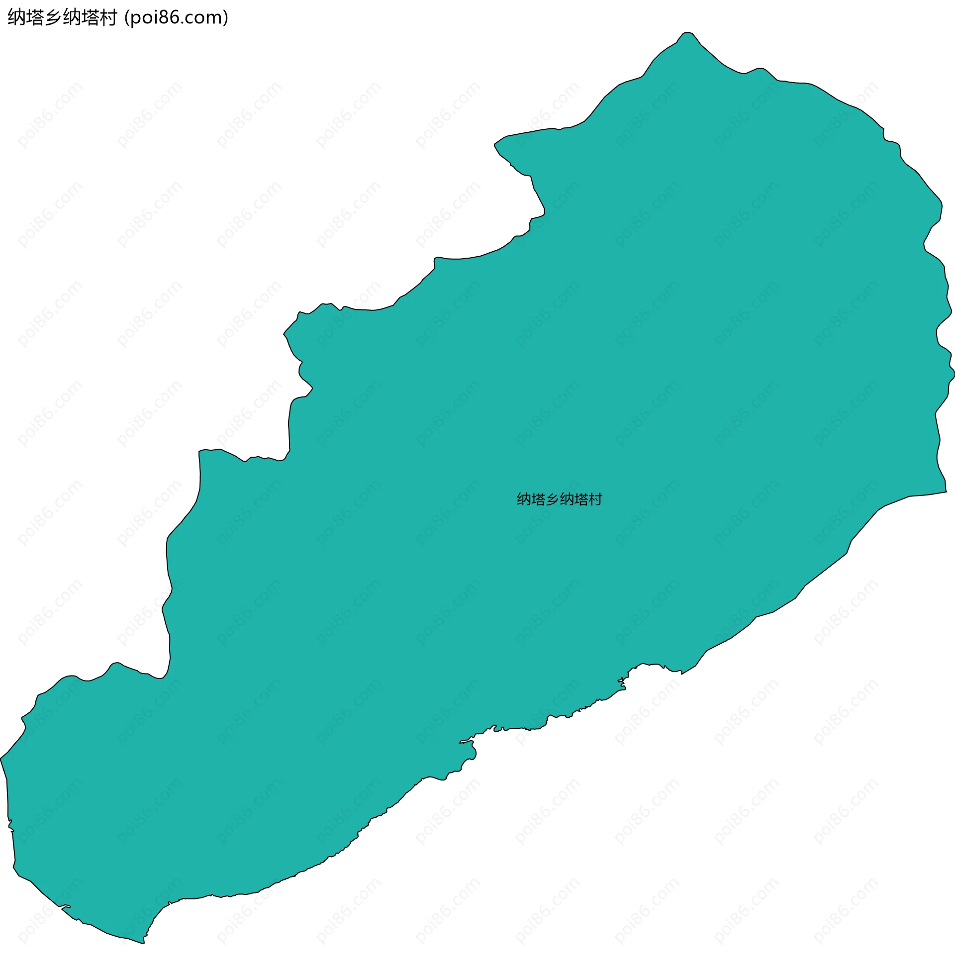 纳塔乡纳塔村边界地图