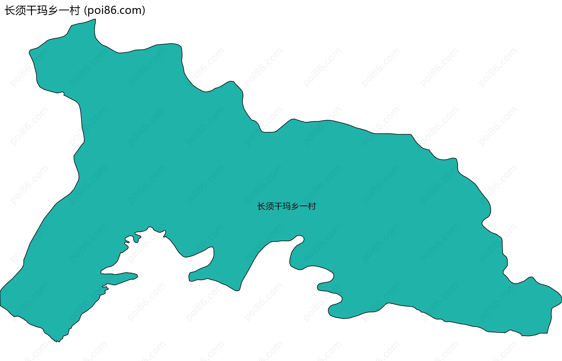 长须干玛乡一村边界地图