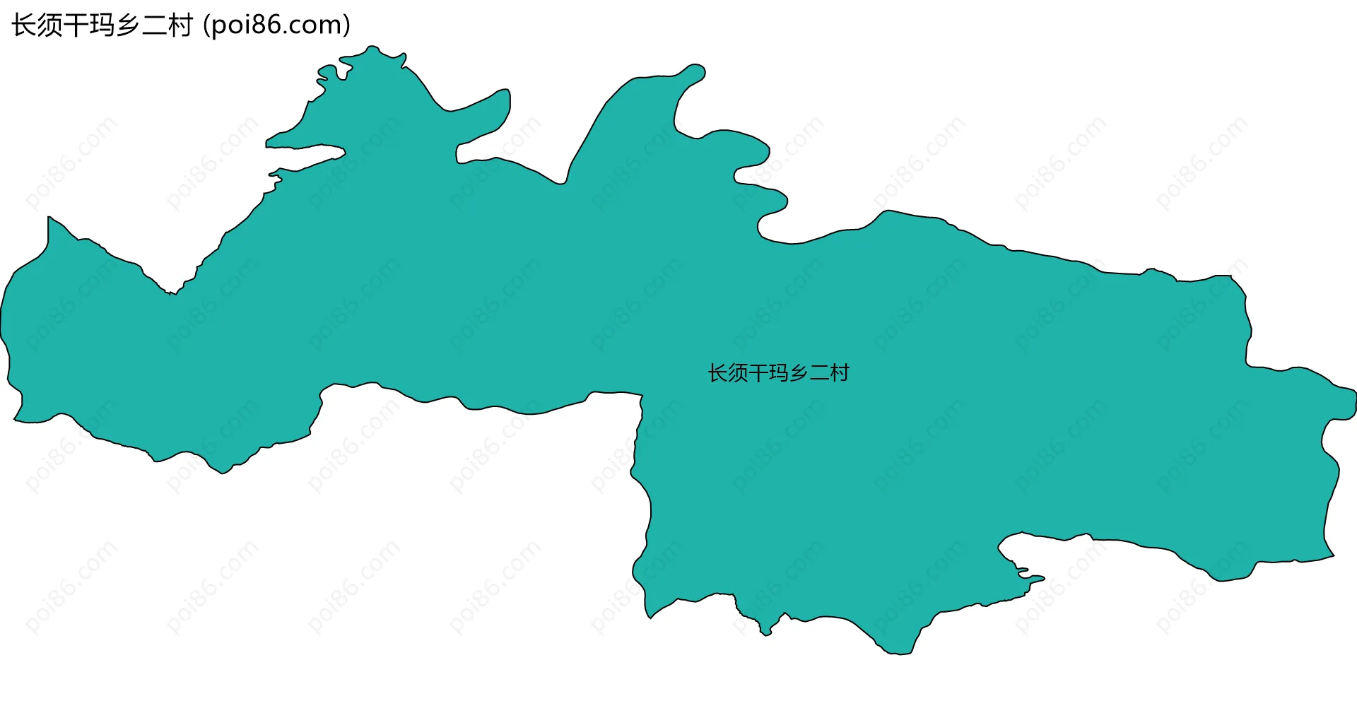 长须干玛乡二村边界地图