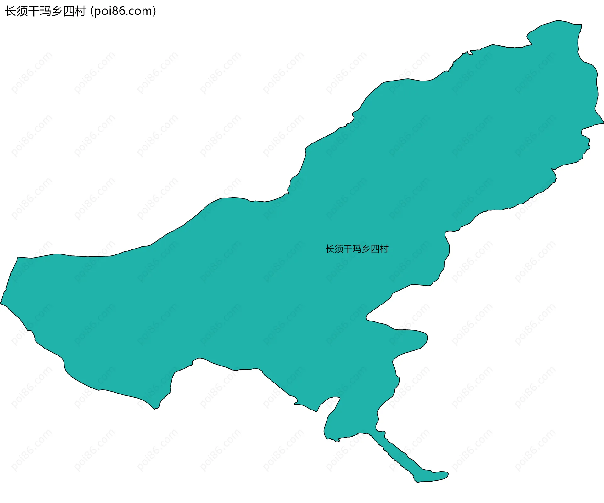 长须干玛乡四村边界地图