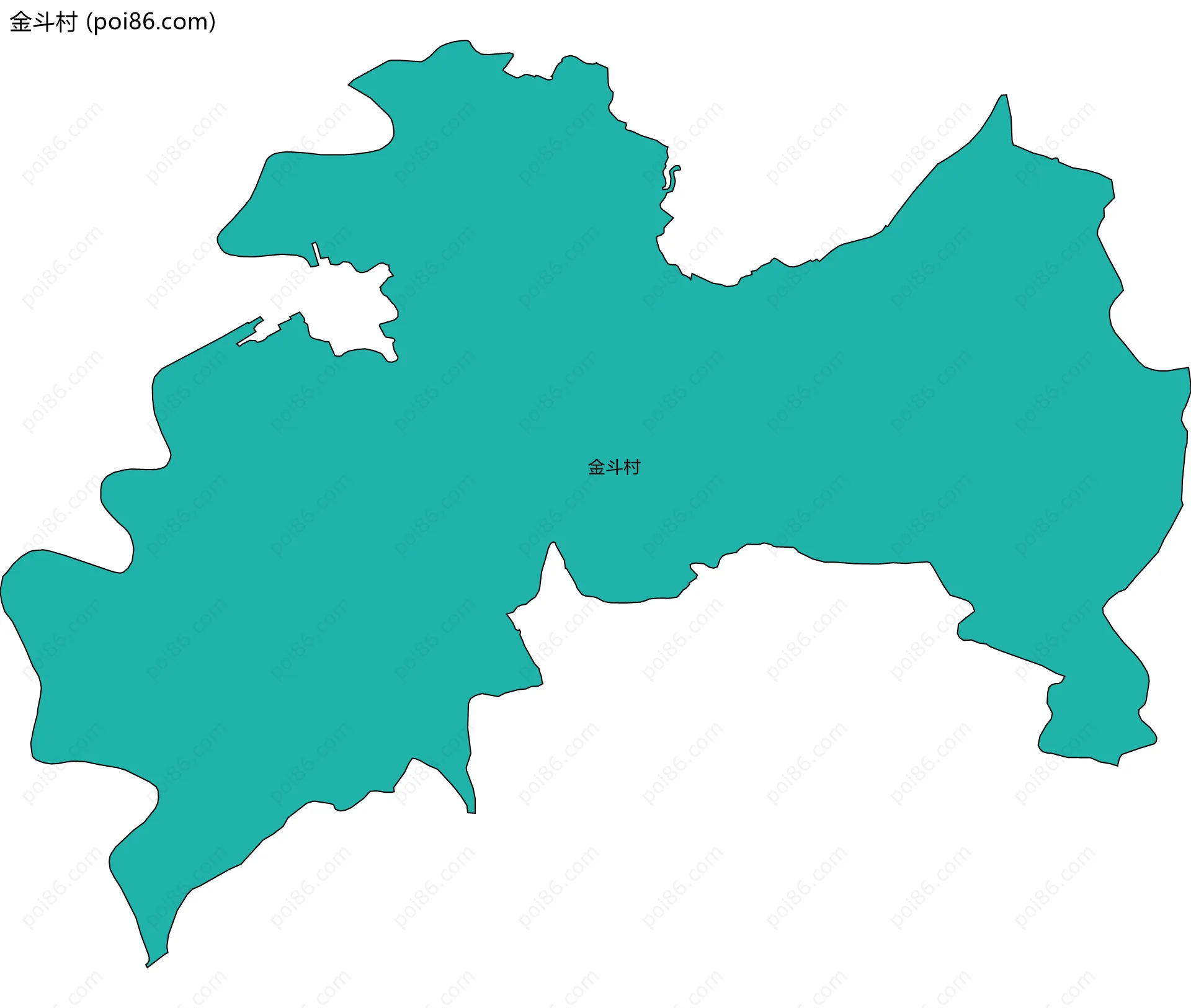 金斗村边界地图