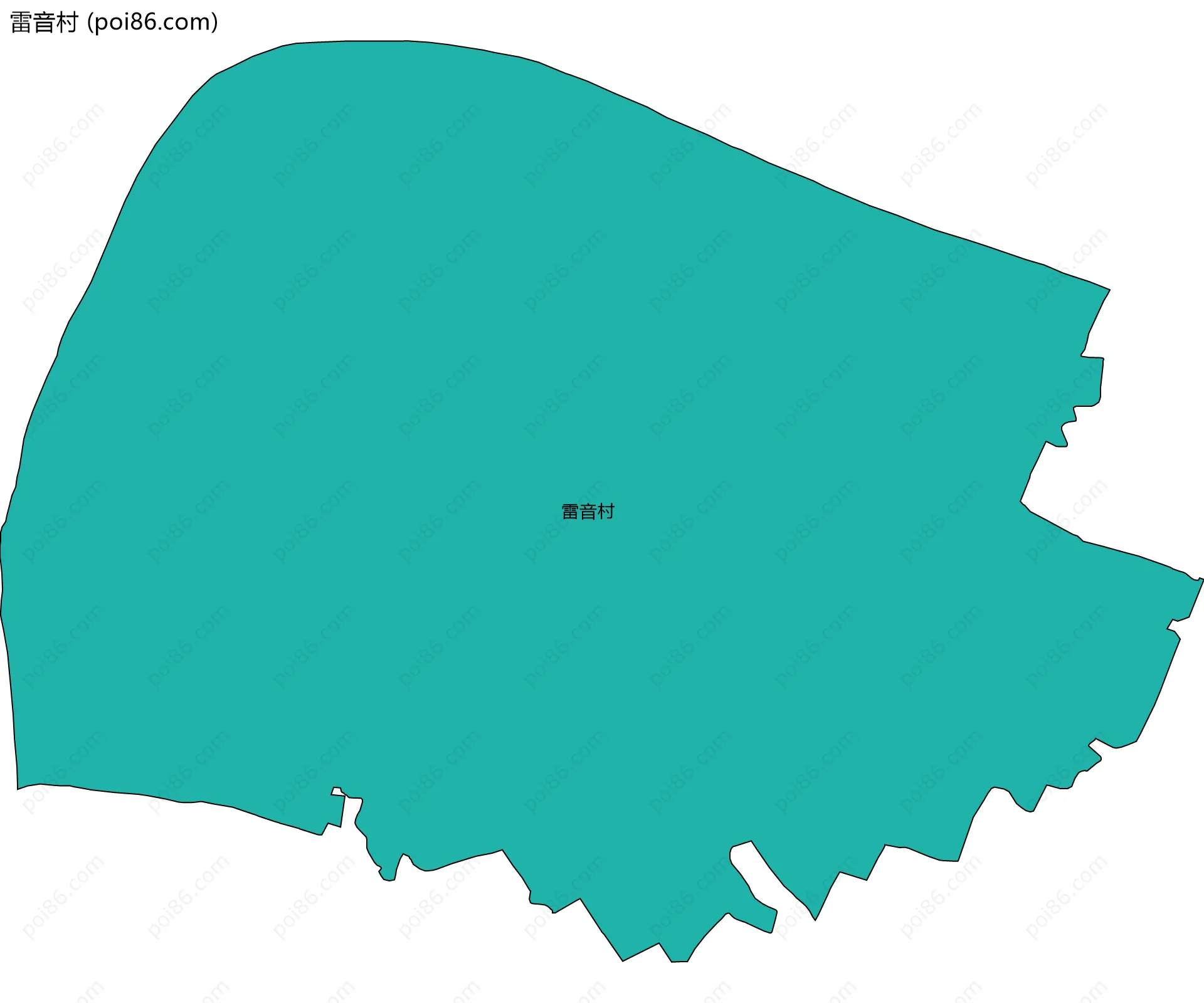 雷音村边界地图