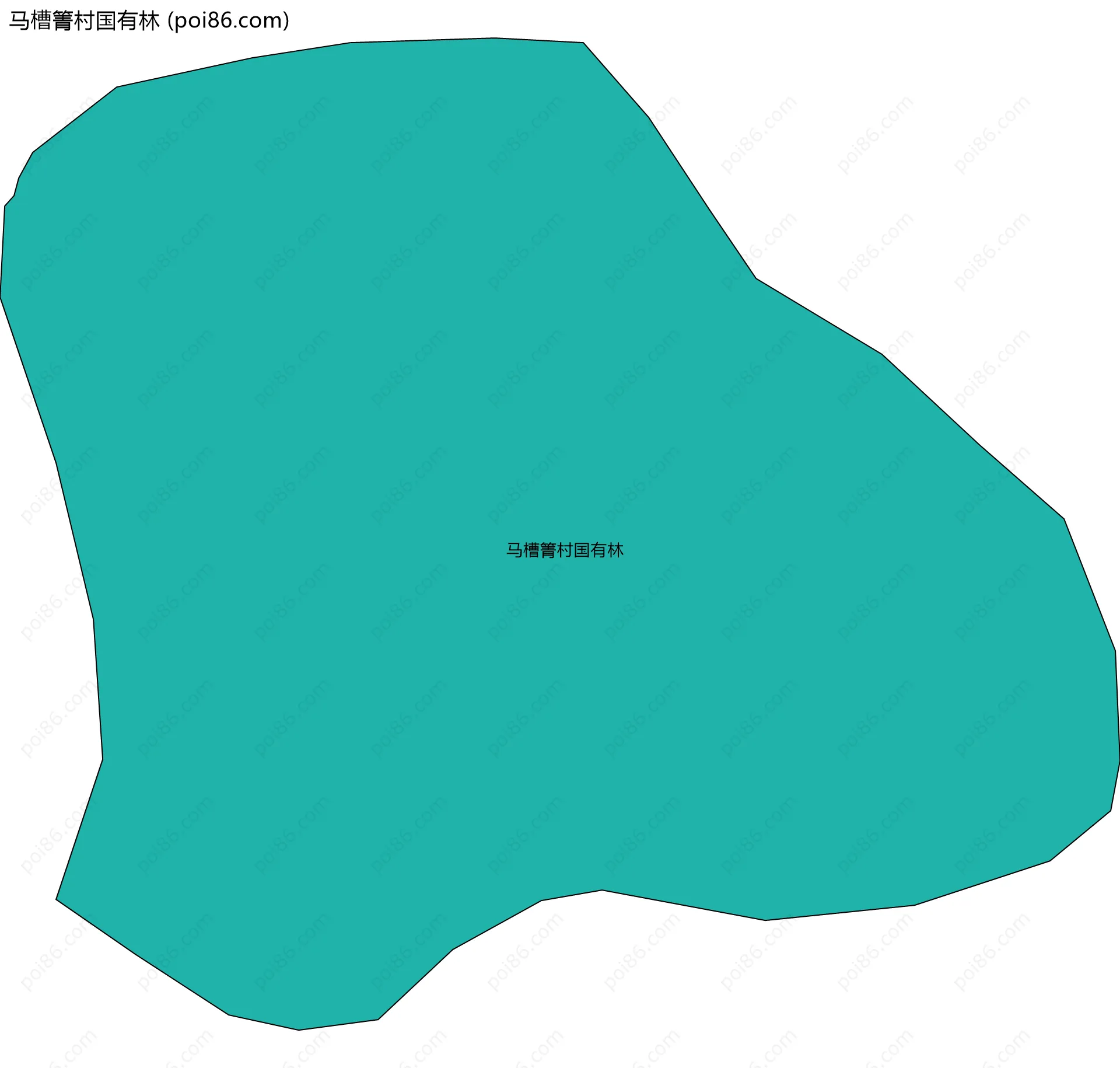 马槽箐村国有林边界地图