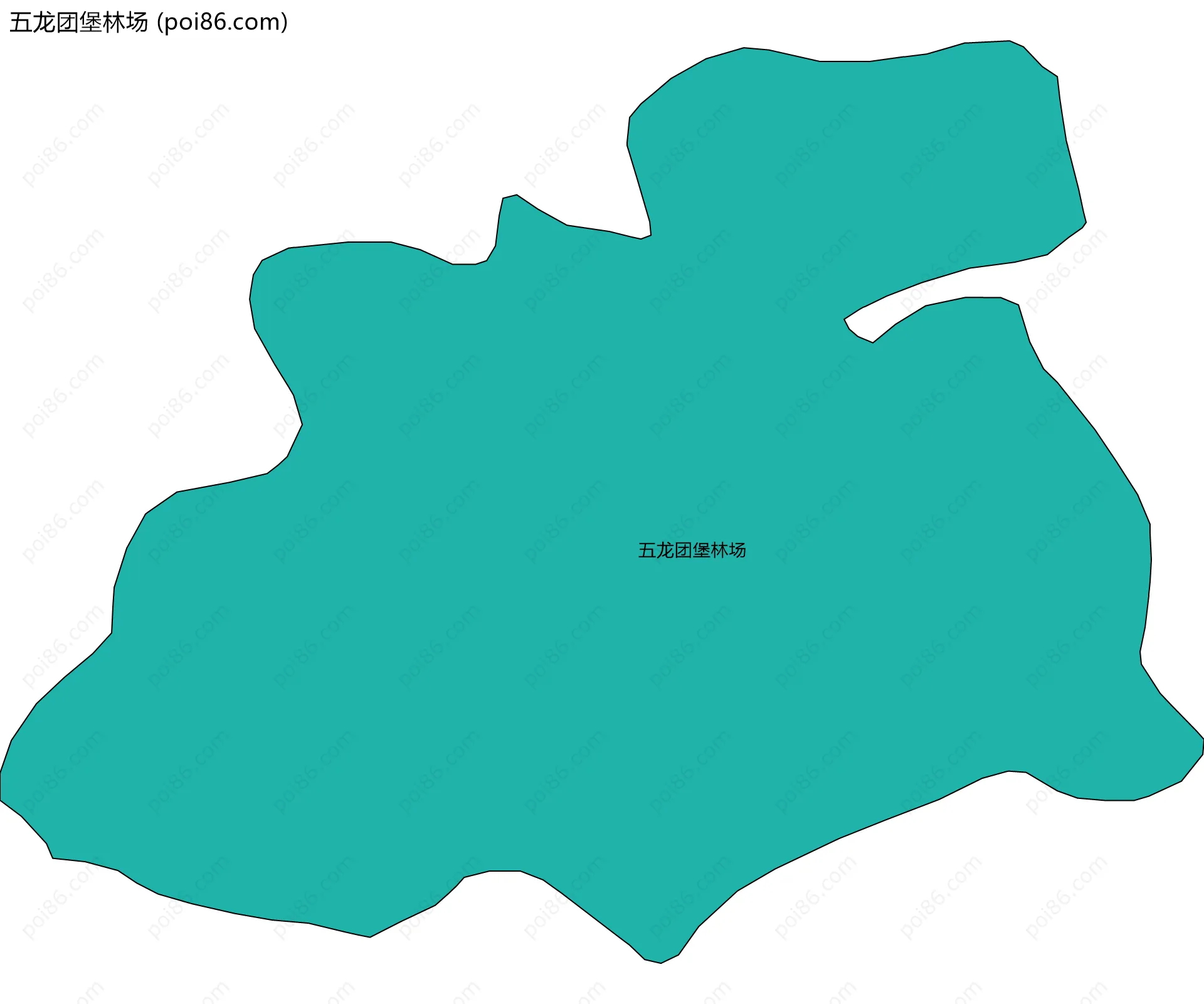 五龙团堡林场边界地图