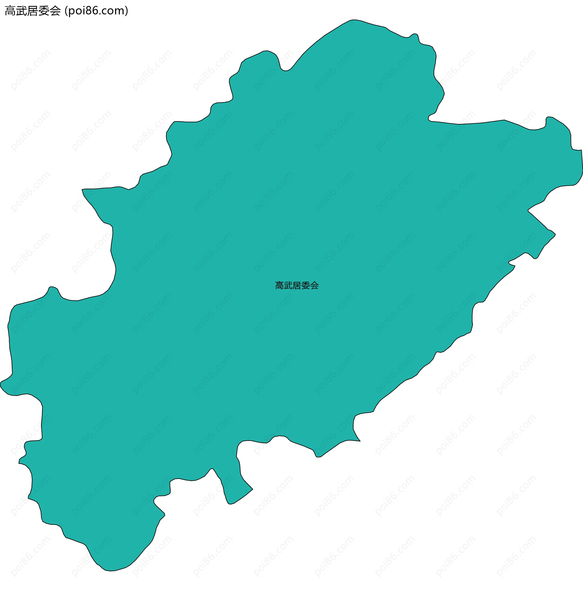 高武居委会边界地图