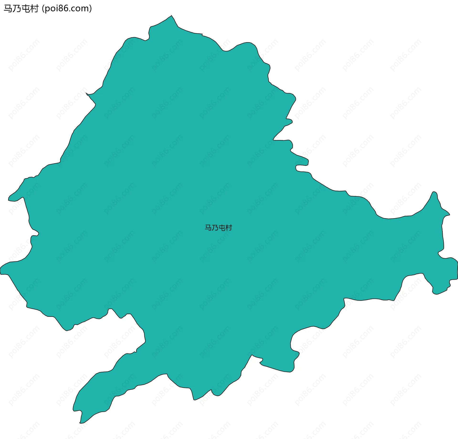 马乃屯村边界地图