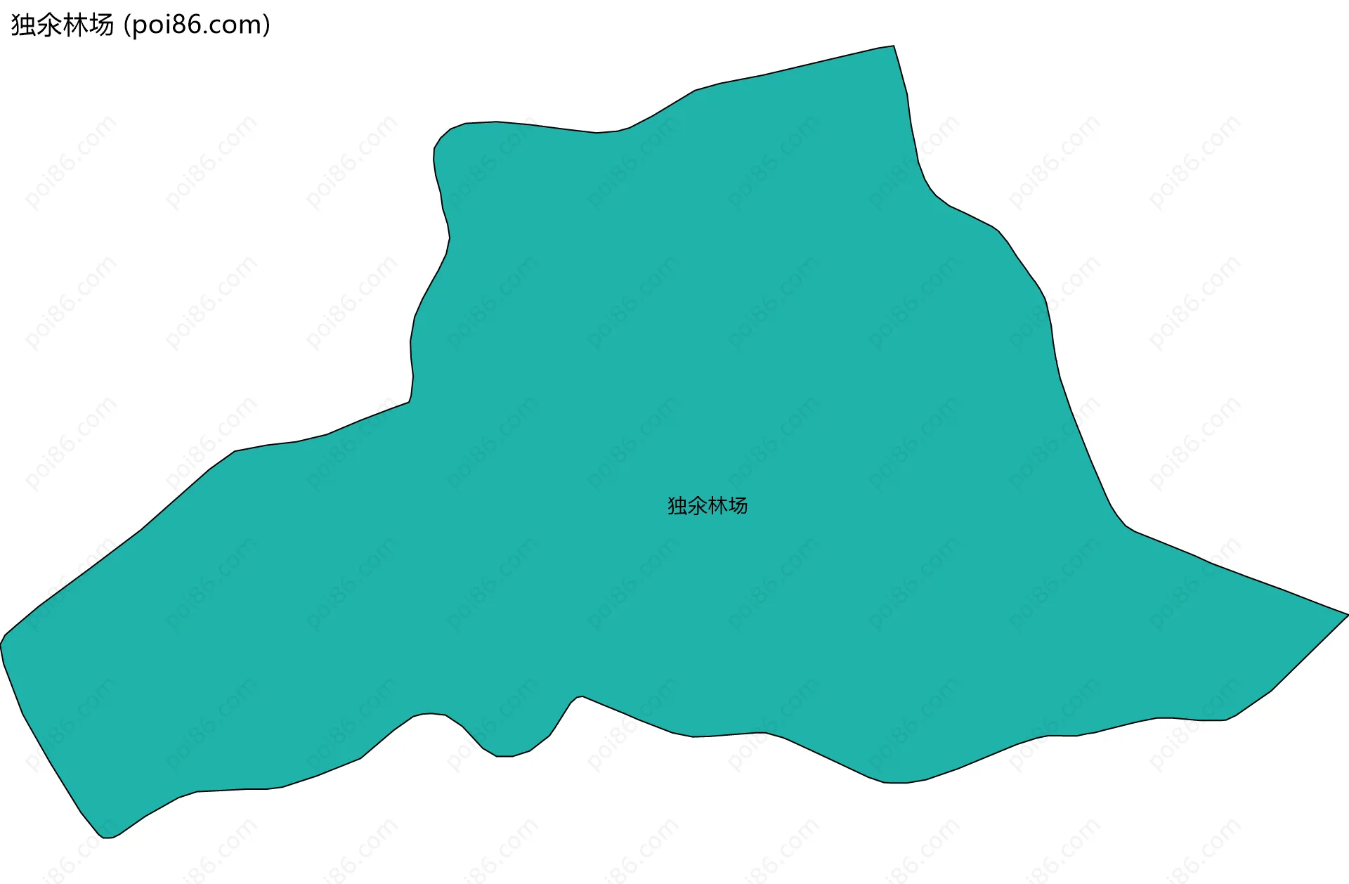 独氽林场边界地图