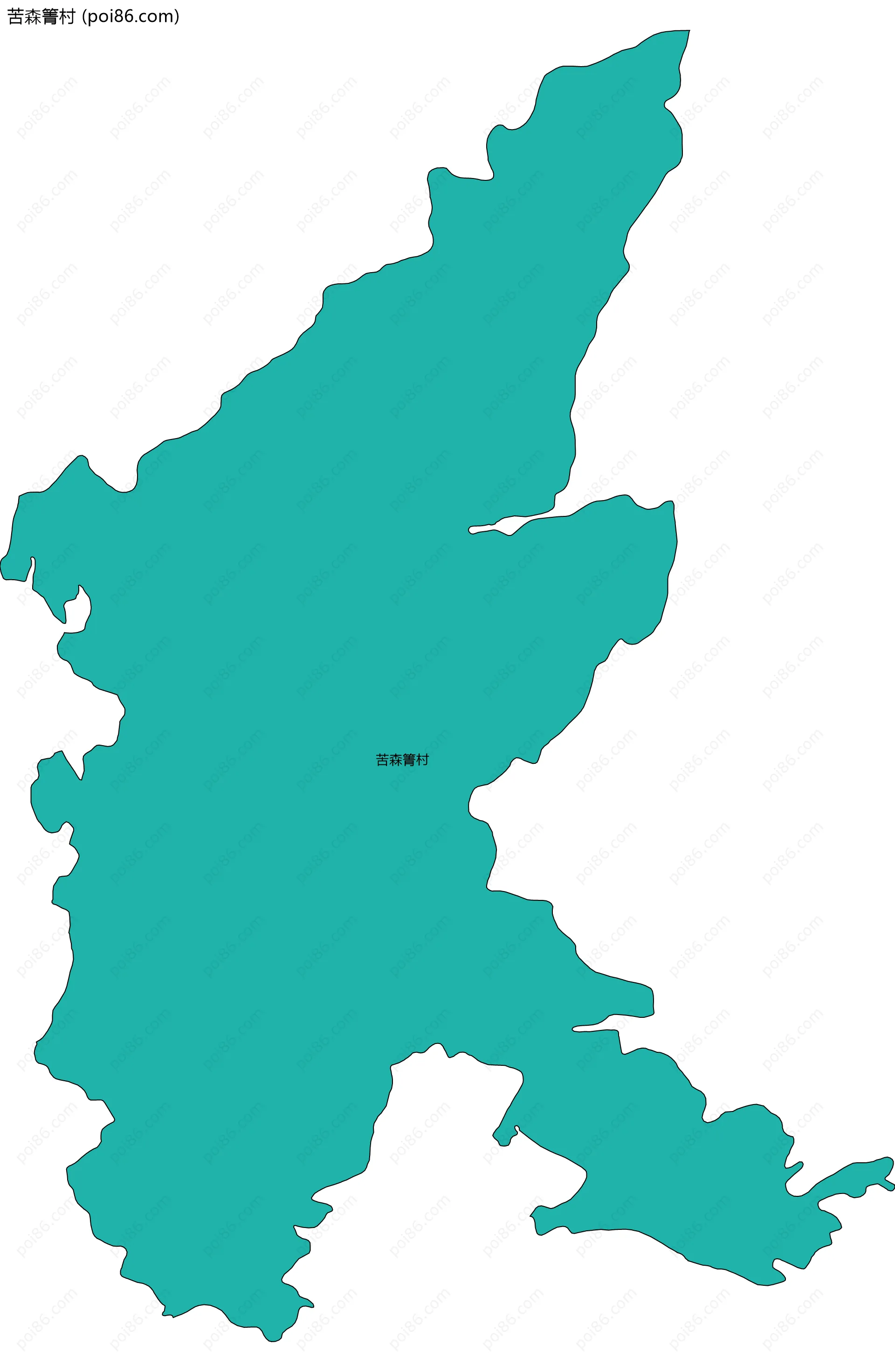 苦森箐村边界地图