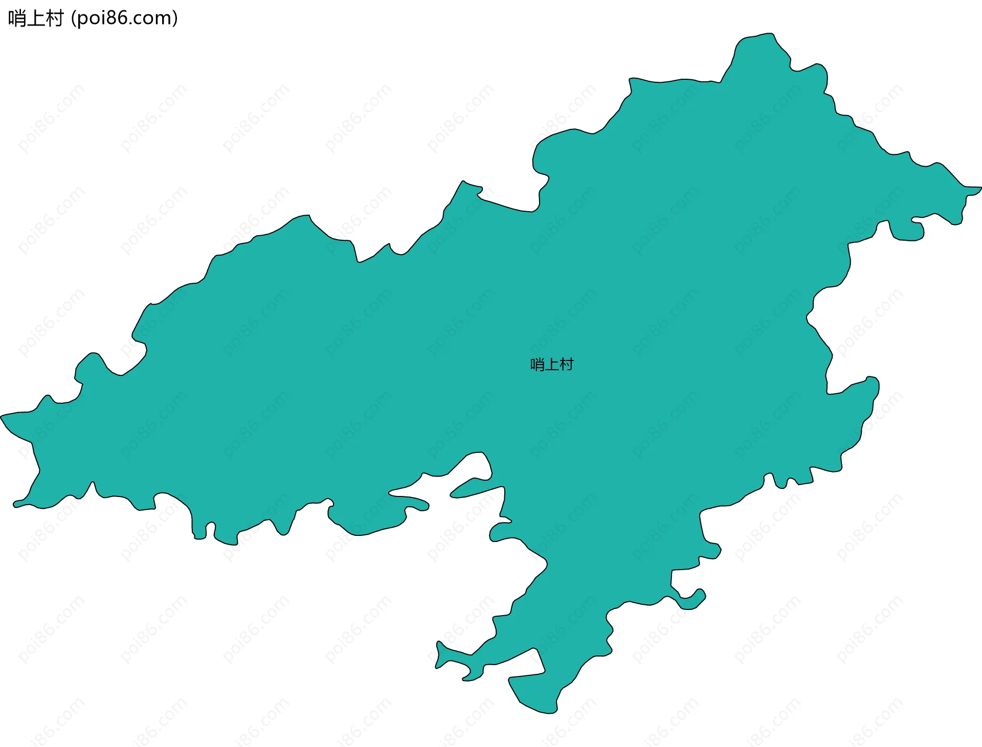 哨上村边界地图