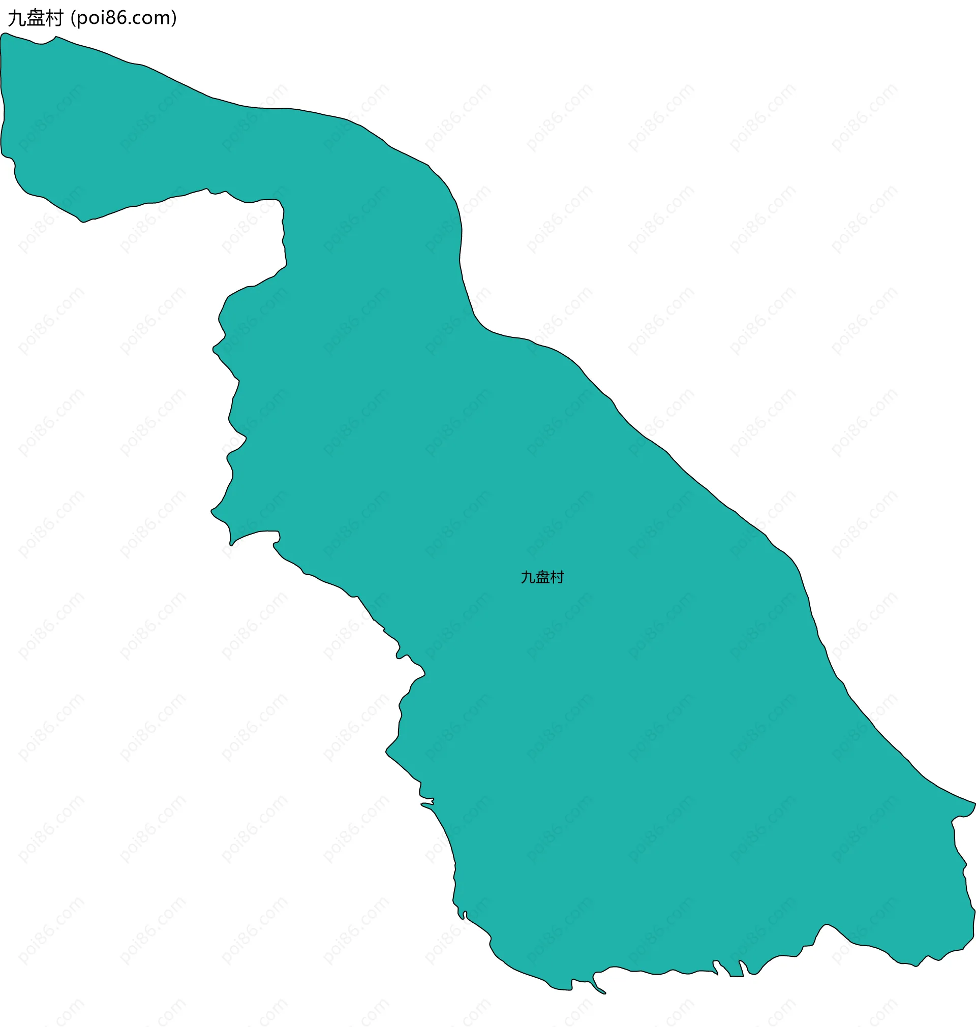 九盘村边界地图