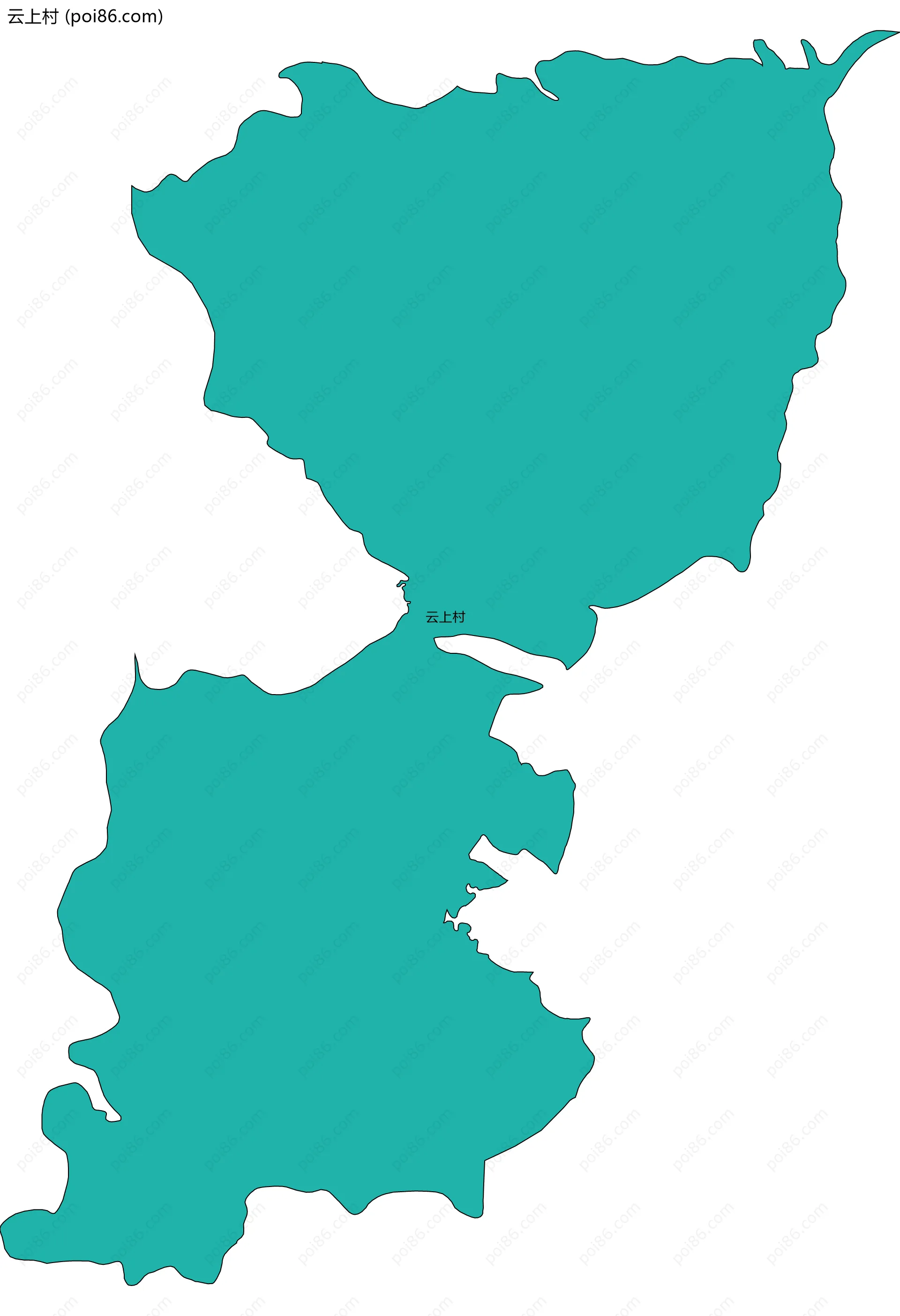 云上村边界地图