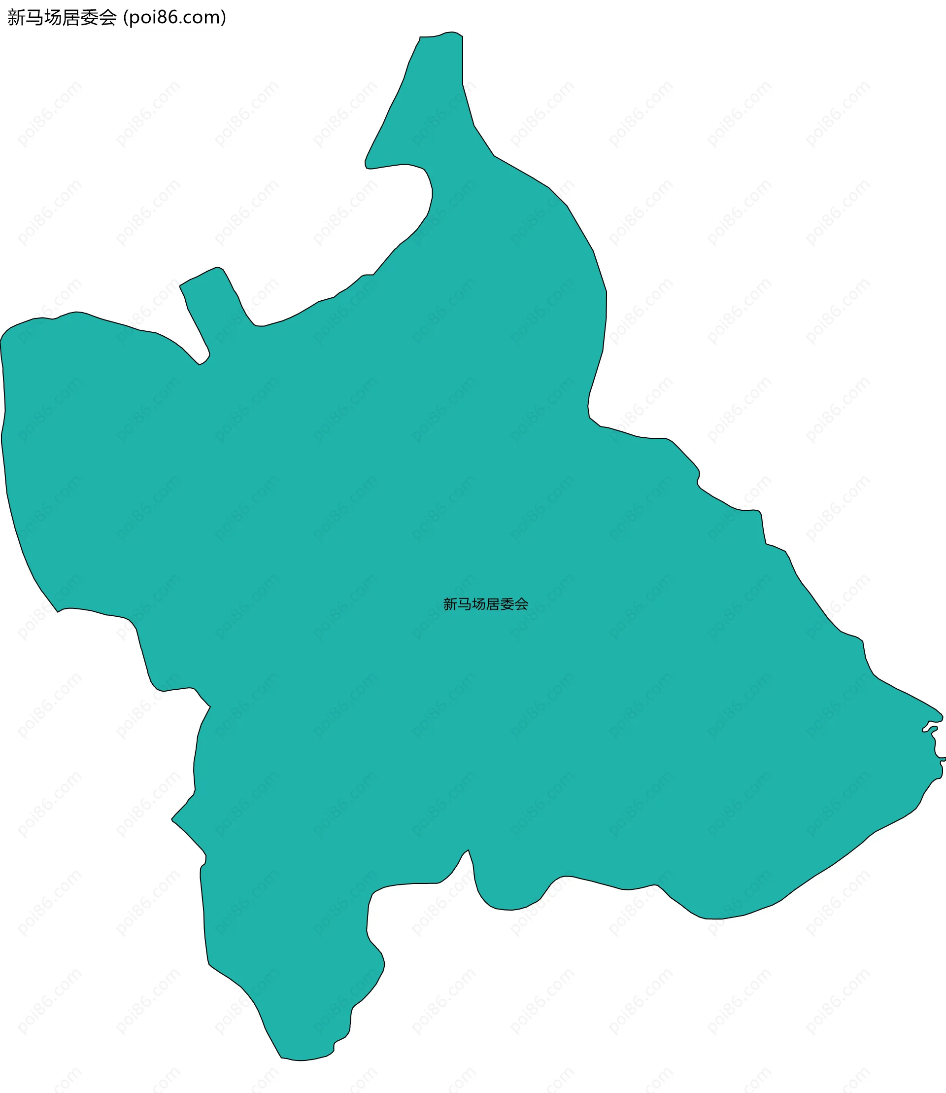 新马场居委会边界地图