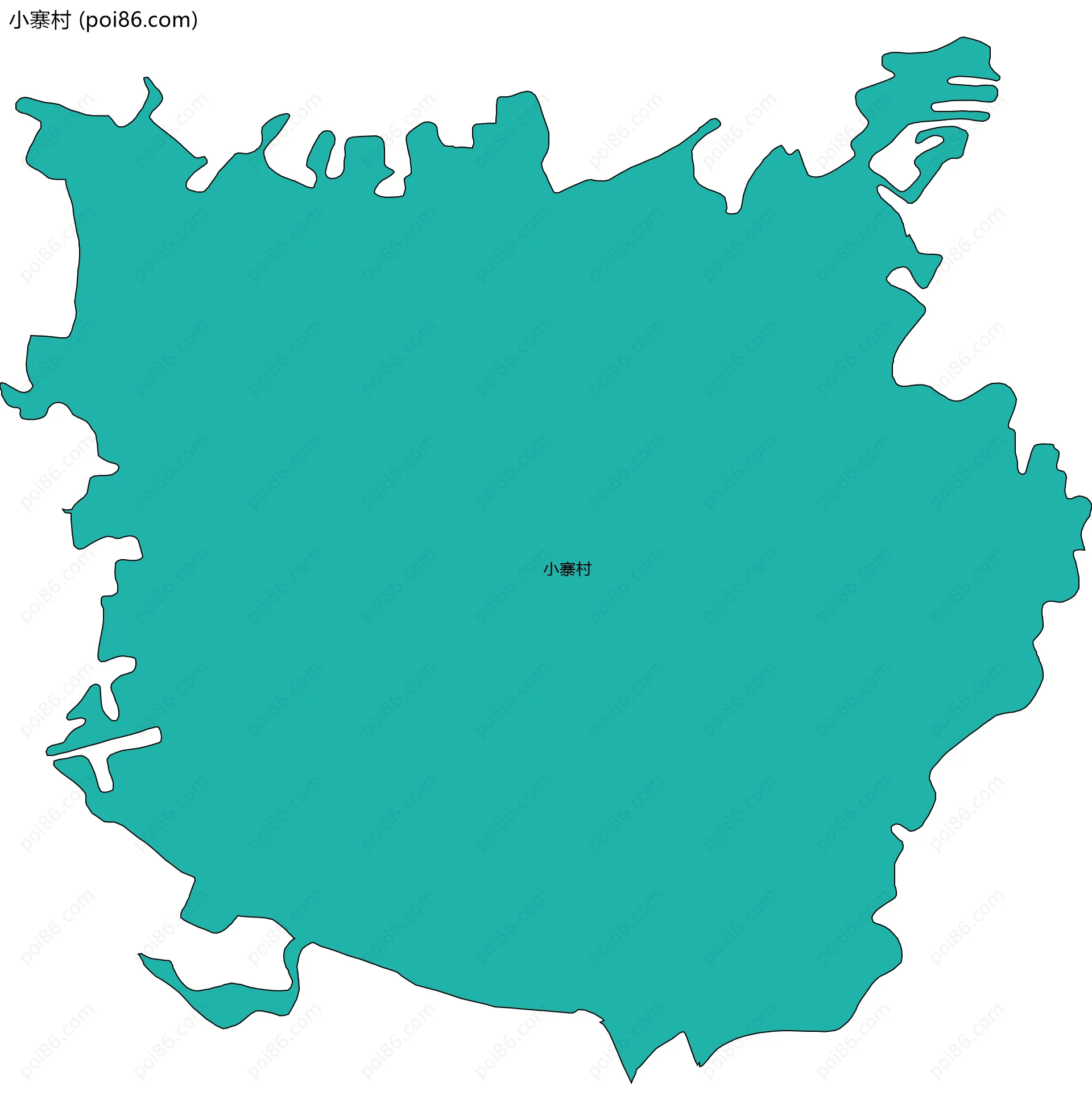 小寨村边界地图