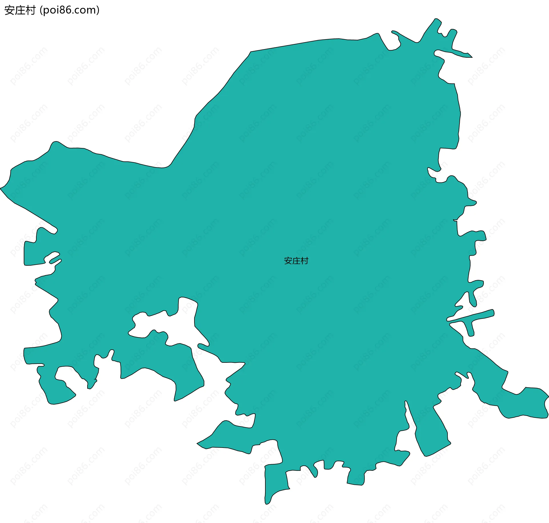 安庄村边界地图