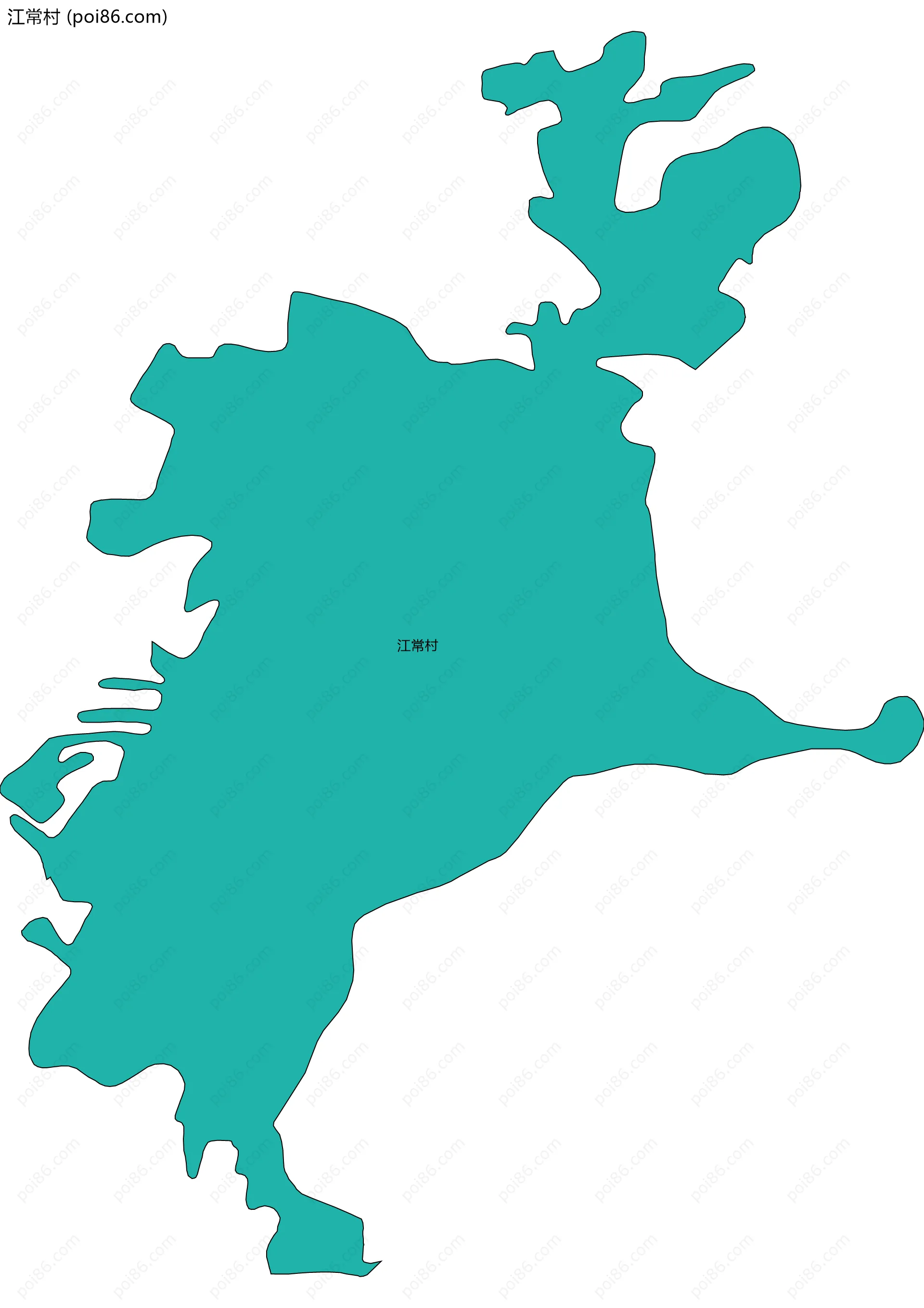 江常村边界地图