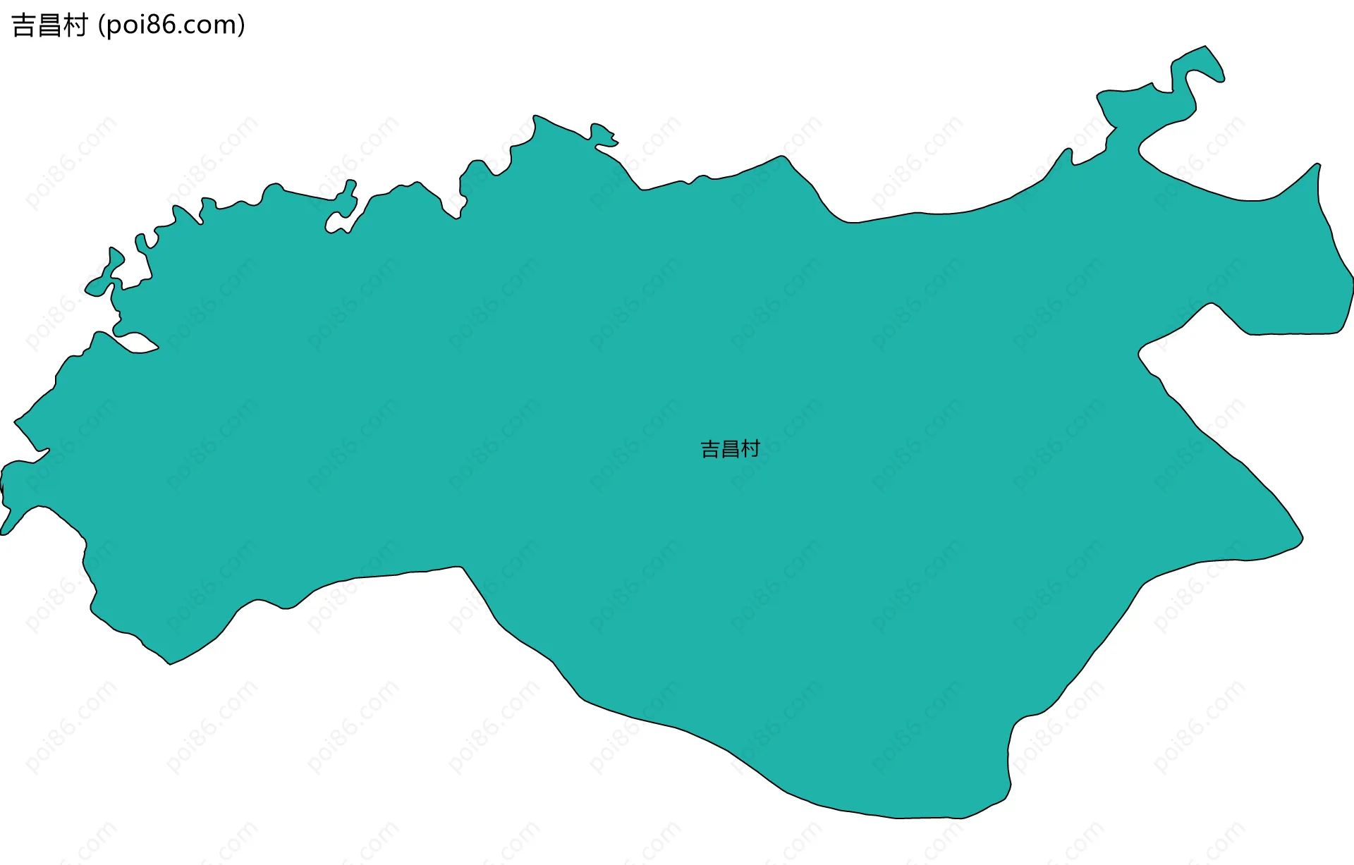 吉昌村边界地图