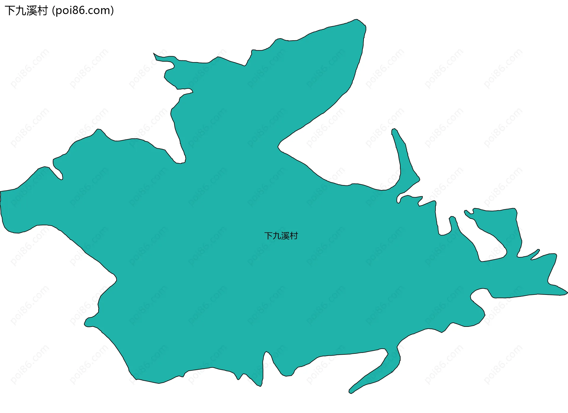 下九溪村边界地图