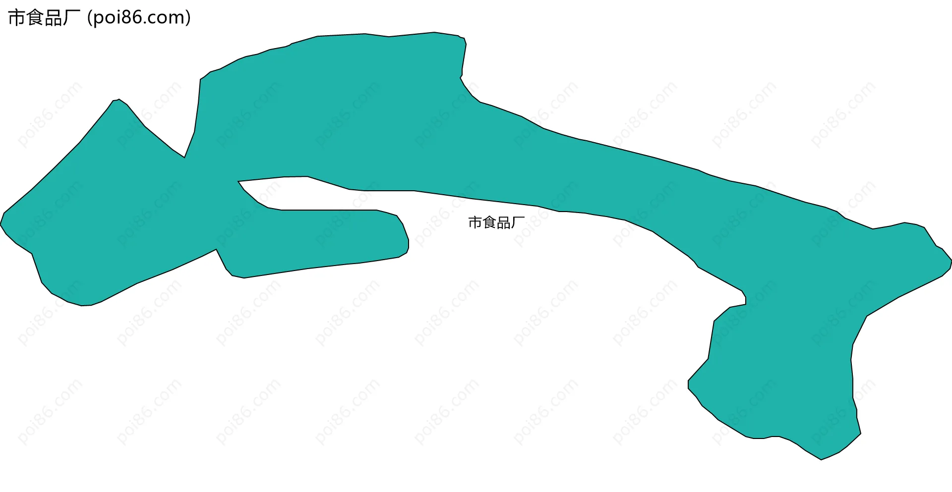 市食品厂边界地图