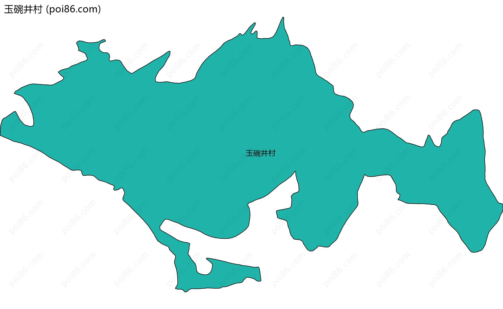 玉碗井村边界地图