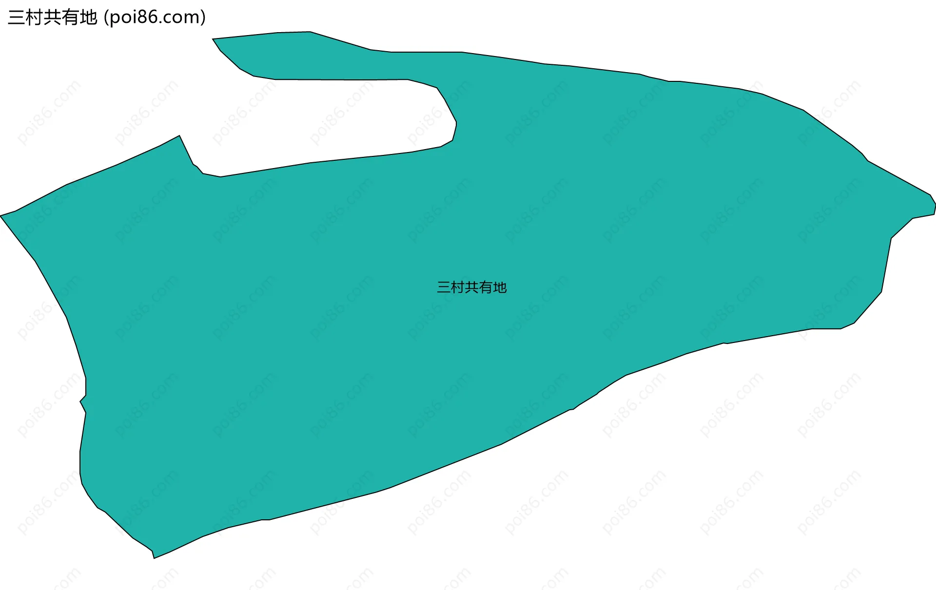 三村共有地边界地图