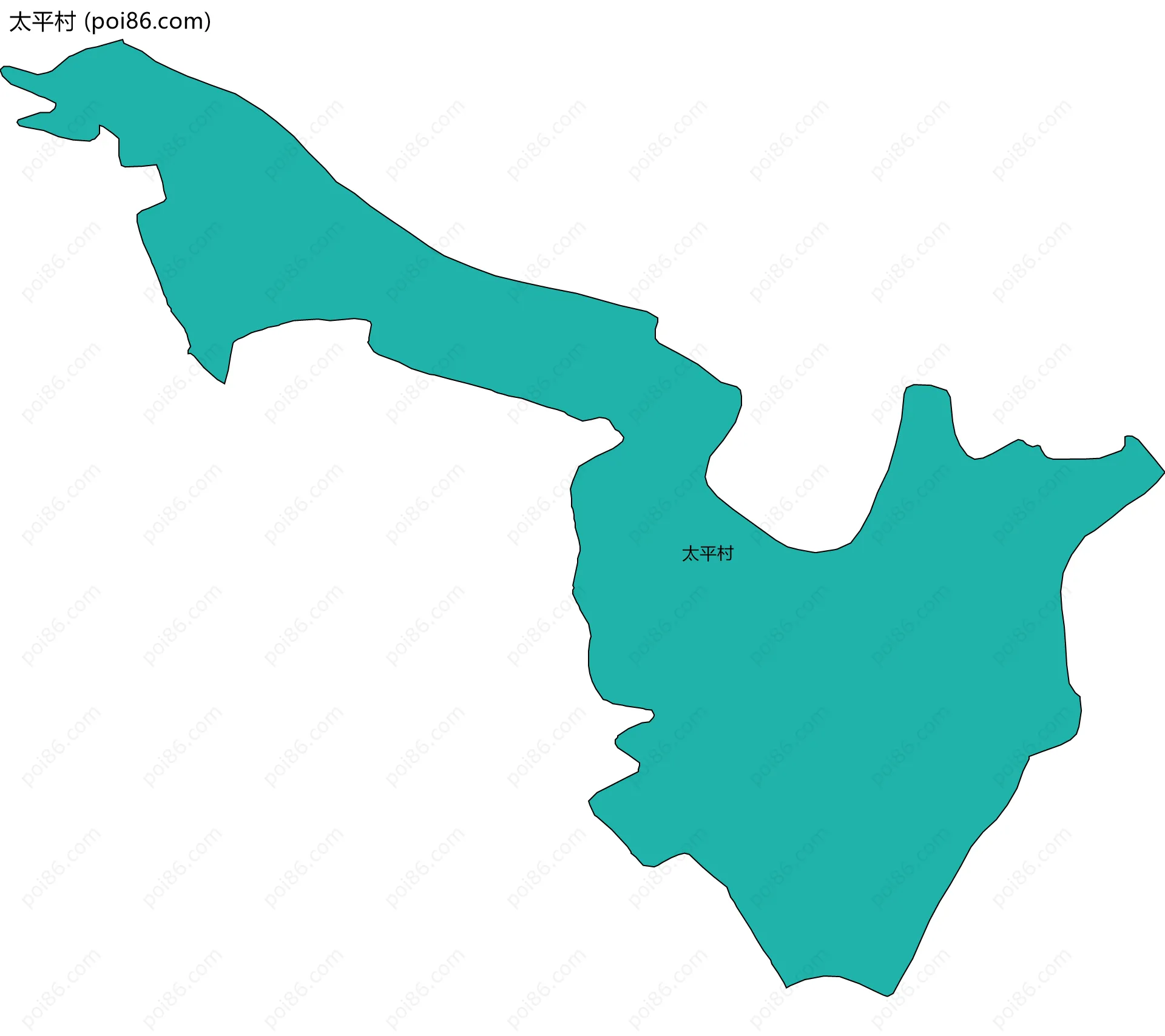 太平村边界地图