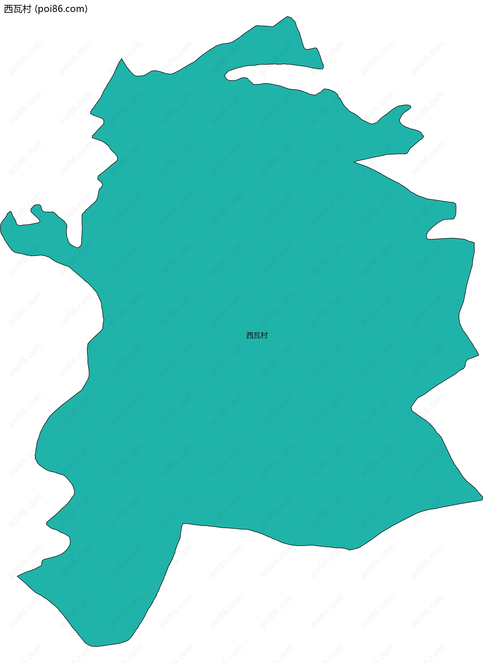 西瓦村边界地图