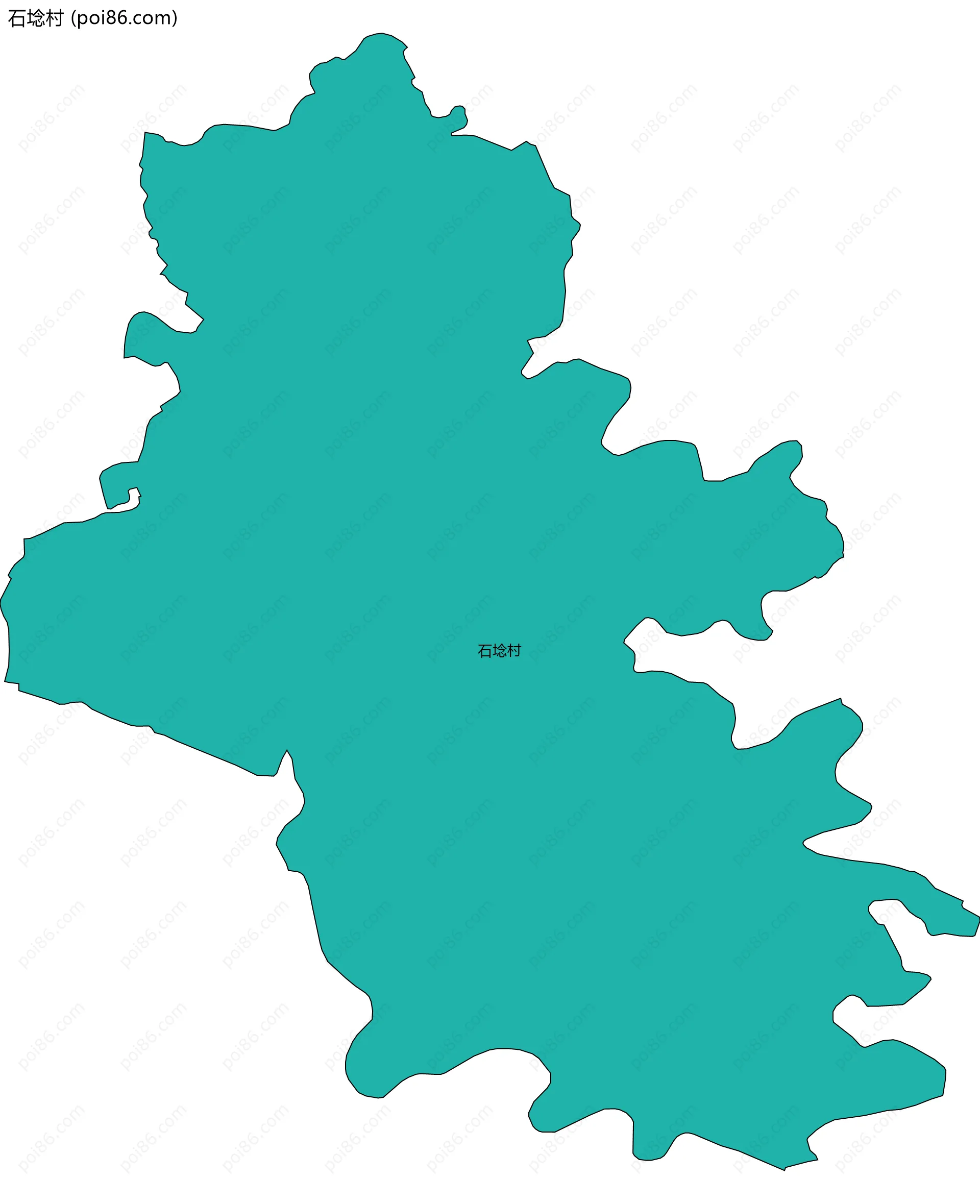 石埝村边界地图