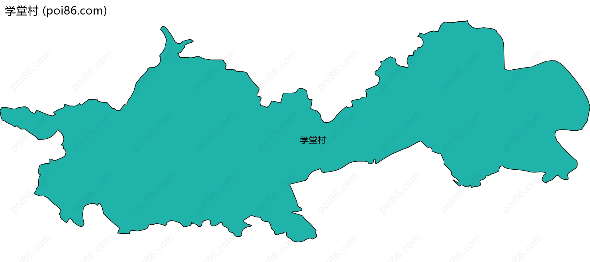 学堂村边界地图