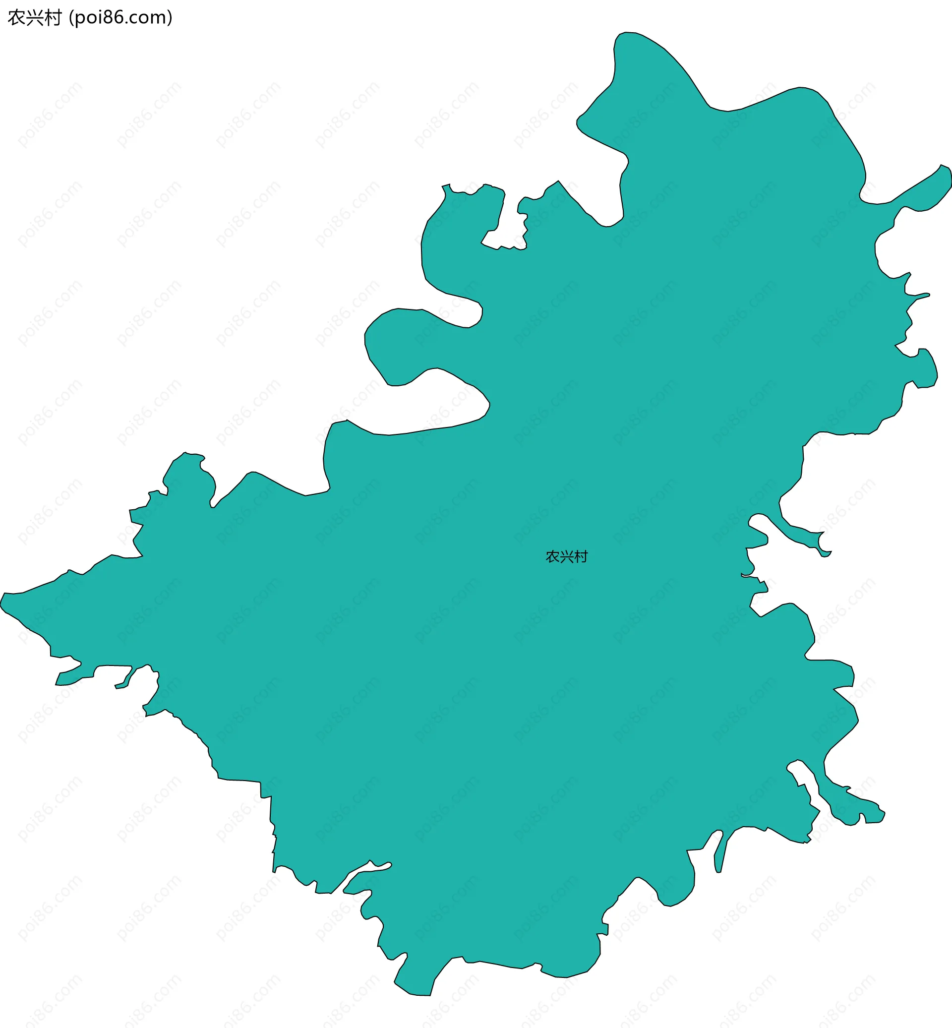 农兴村边界地图