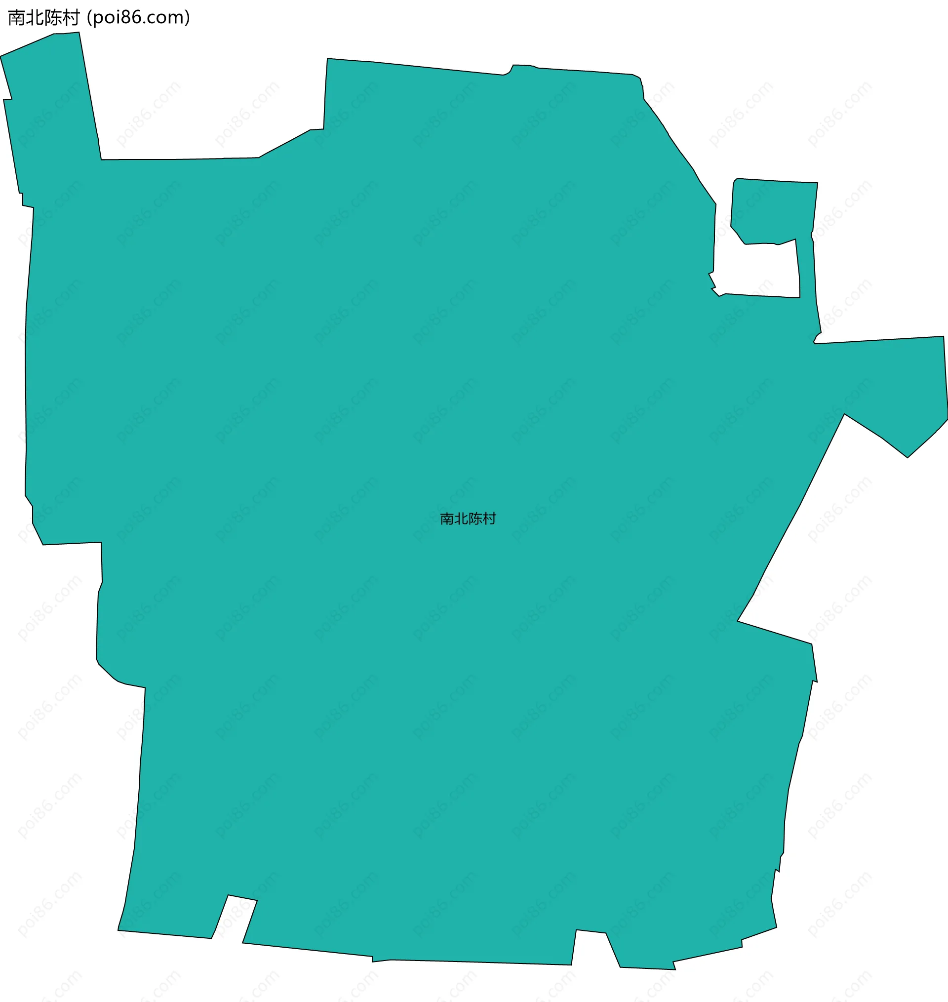 南北陈村边界地图