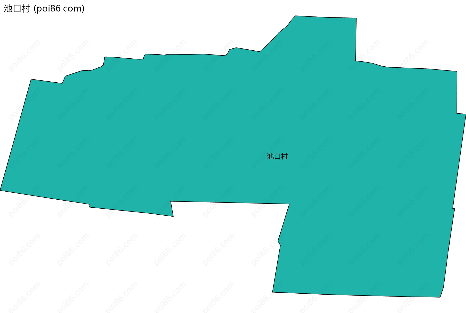 池口村边界地图