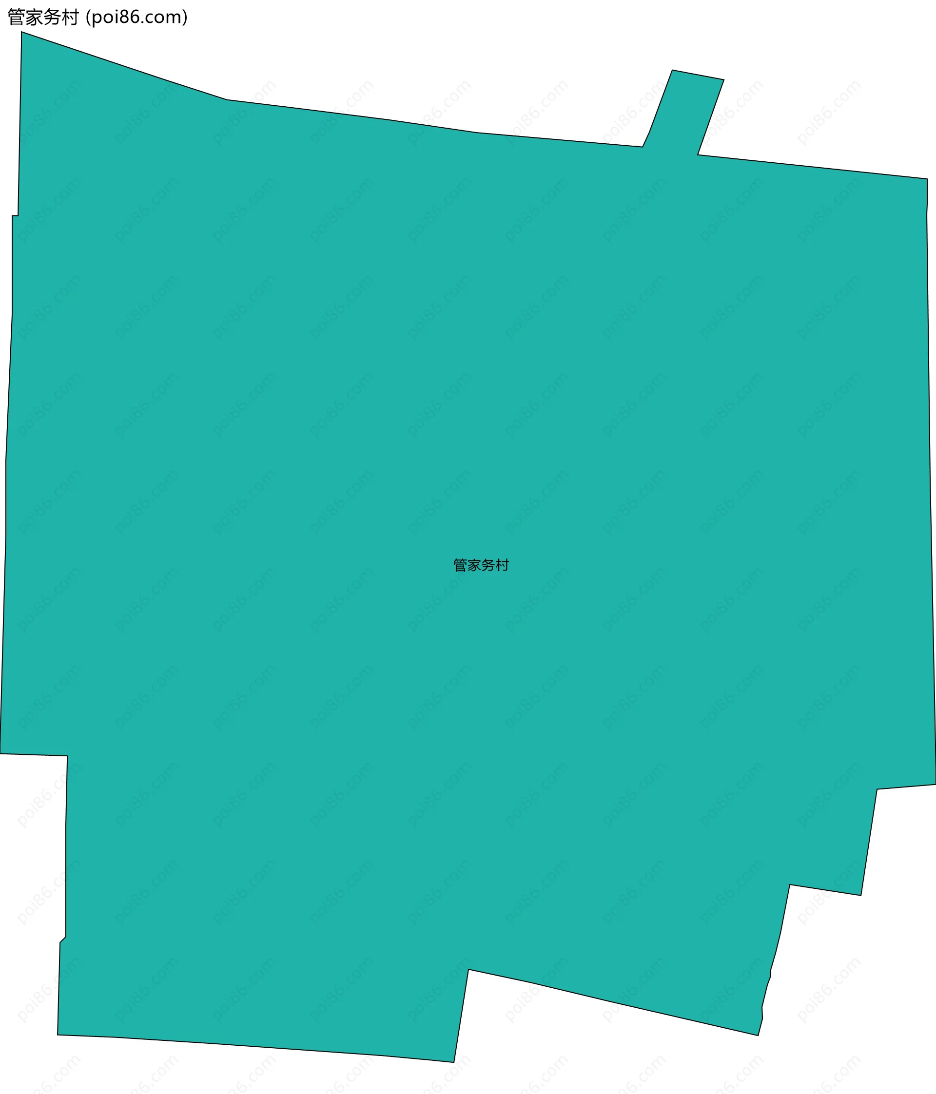 管家务村边界地图