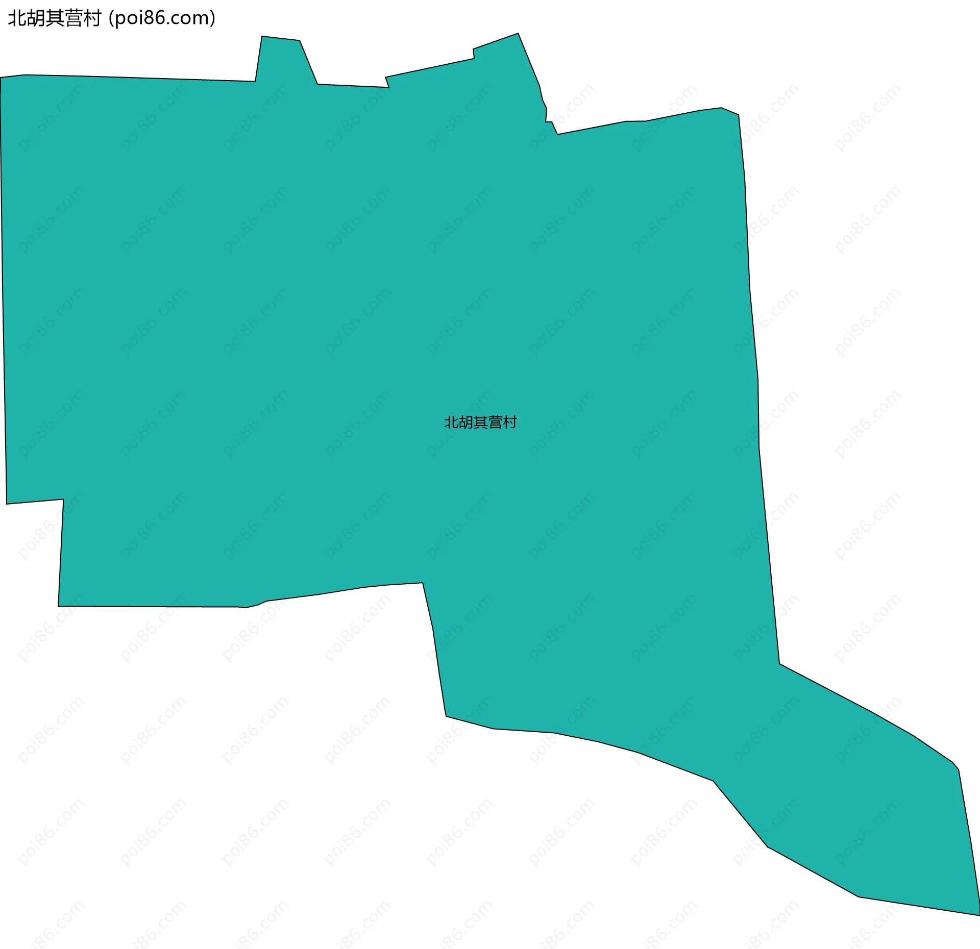 北胡其营村边界地图