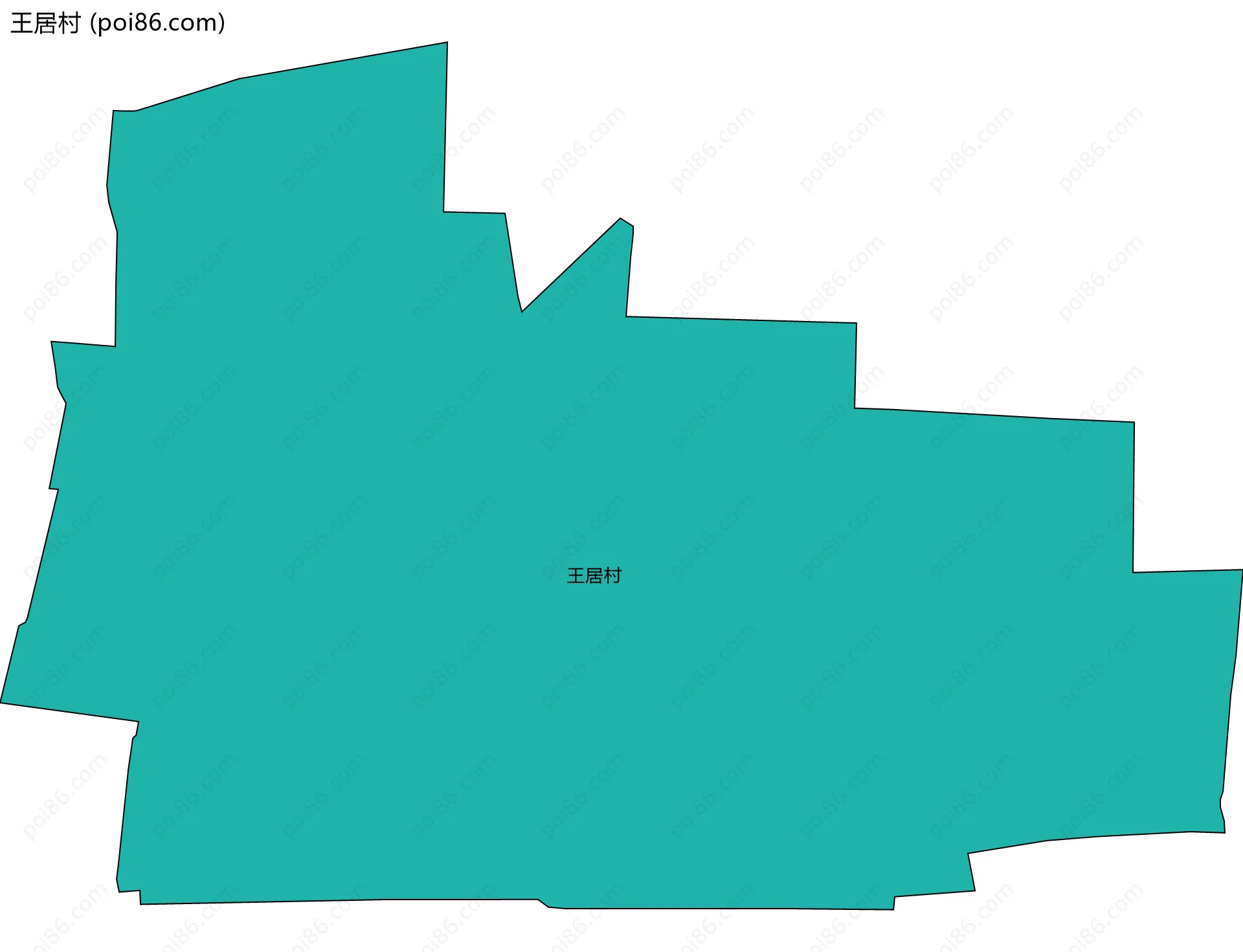 王居村边界地图