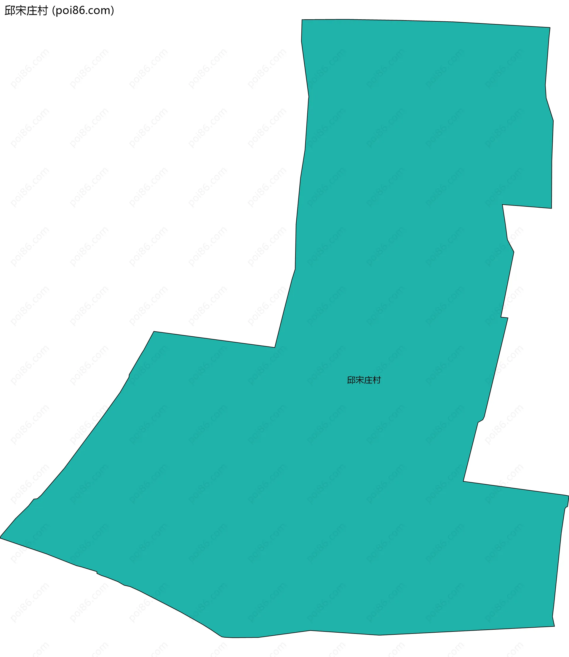 邱宋庄村边界地图