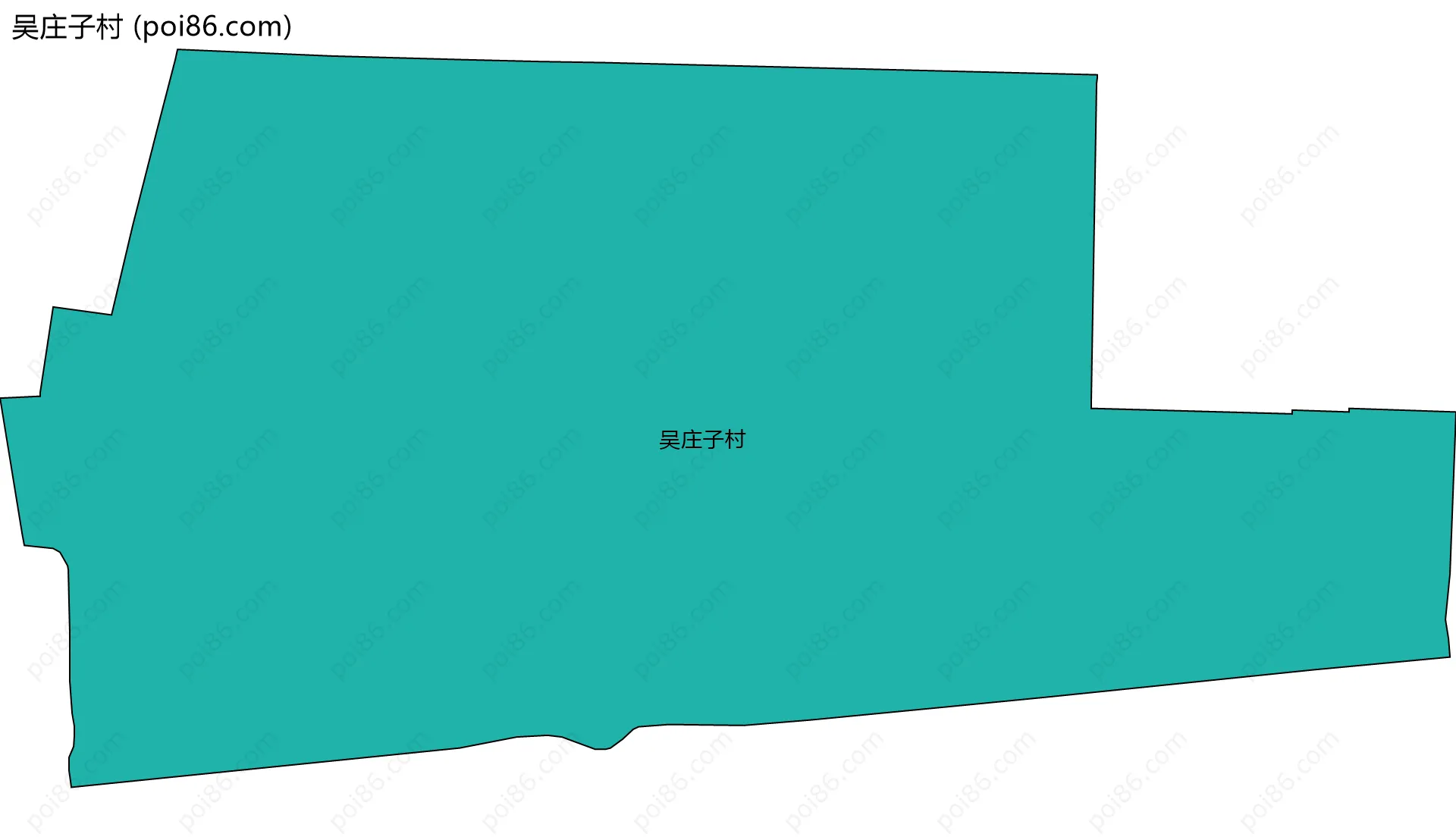 吴庄子村边界地图