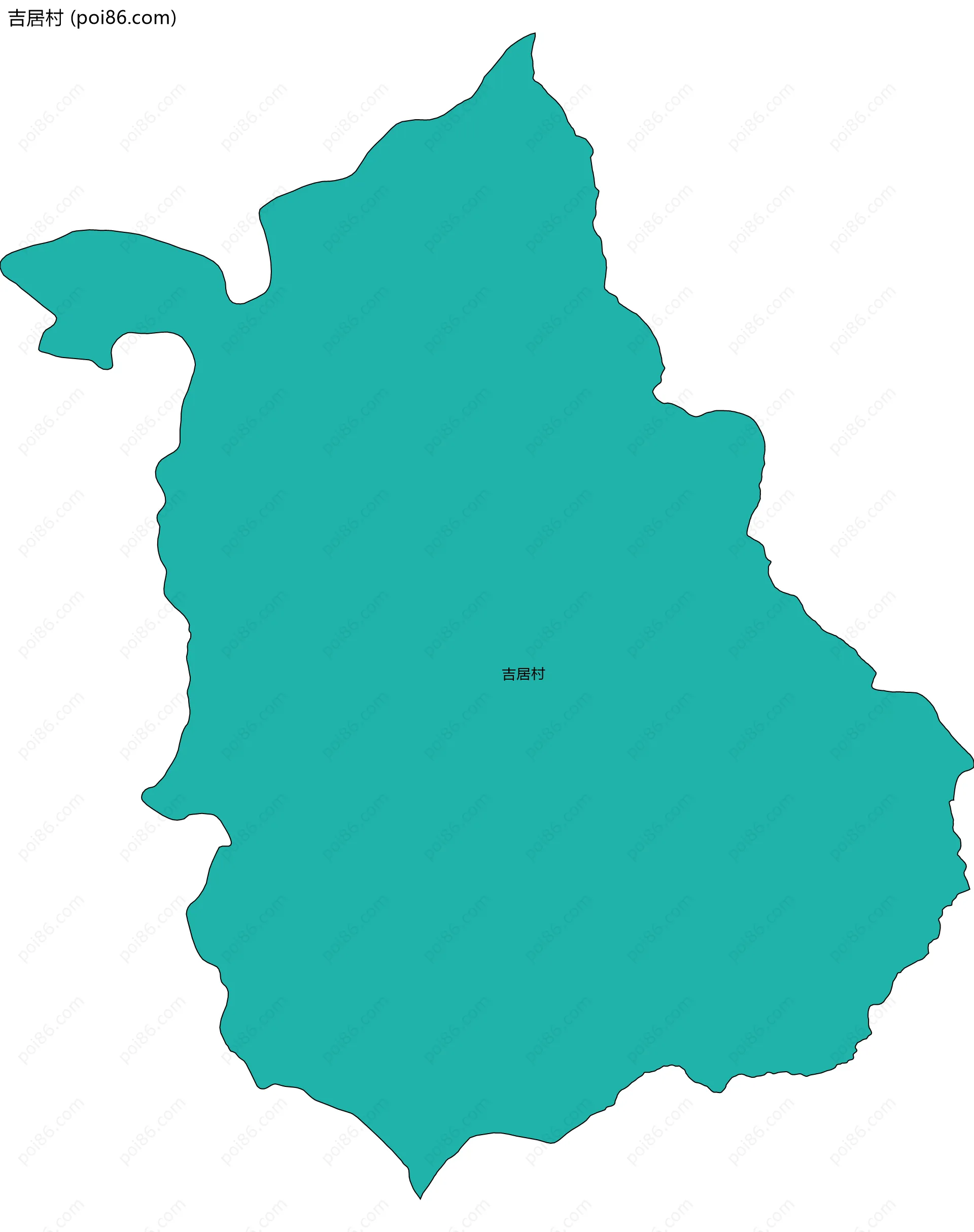 吉居村边界地图