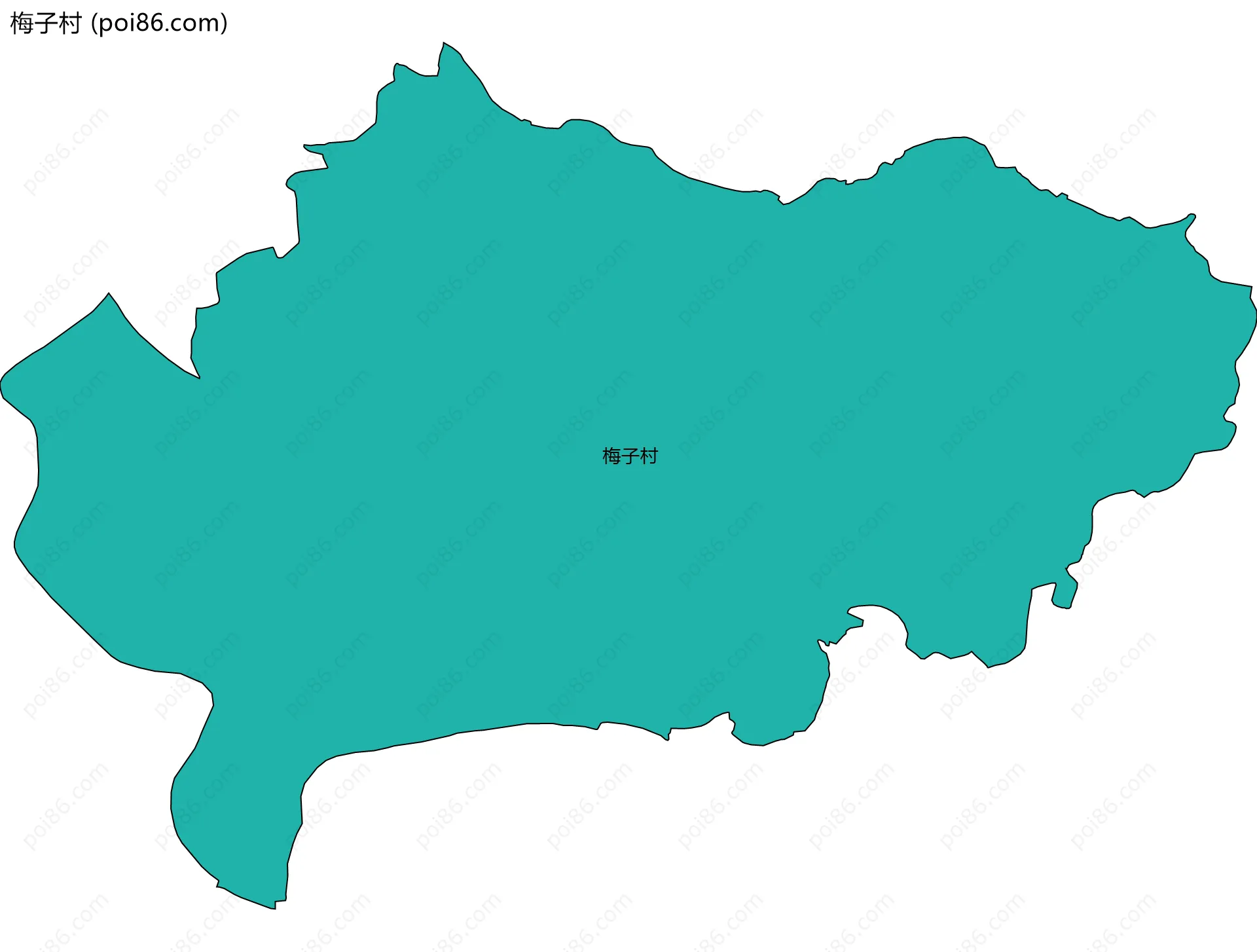 梅子村边界地图